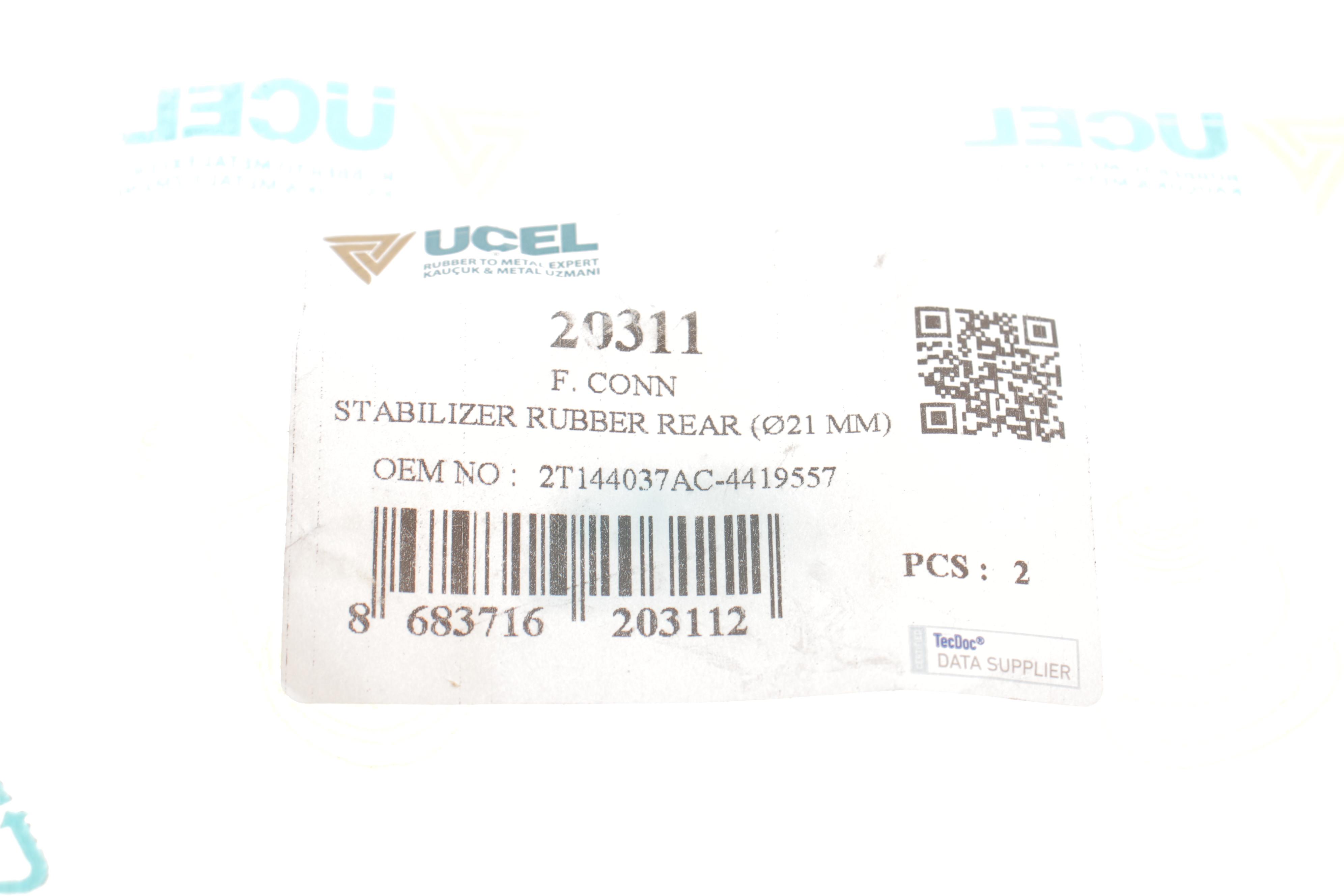 Втулка стабілізатора (заднього) Ford Connect (d=22mm) (низький дах)