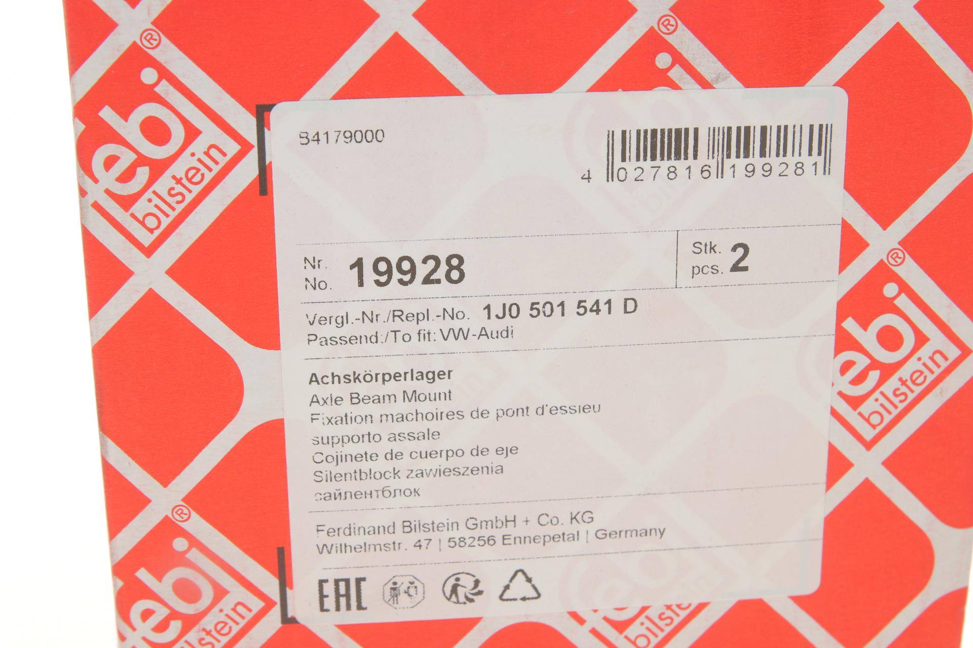 Сайлентблок балки (задньої) VW Golf IV/Bora 00-06 (d=69mm)