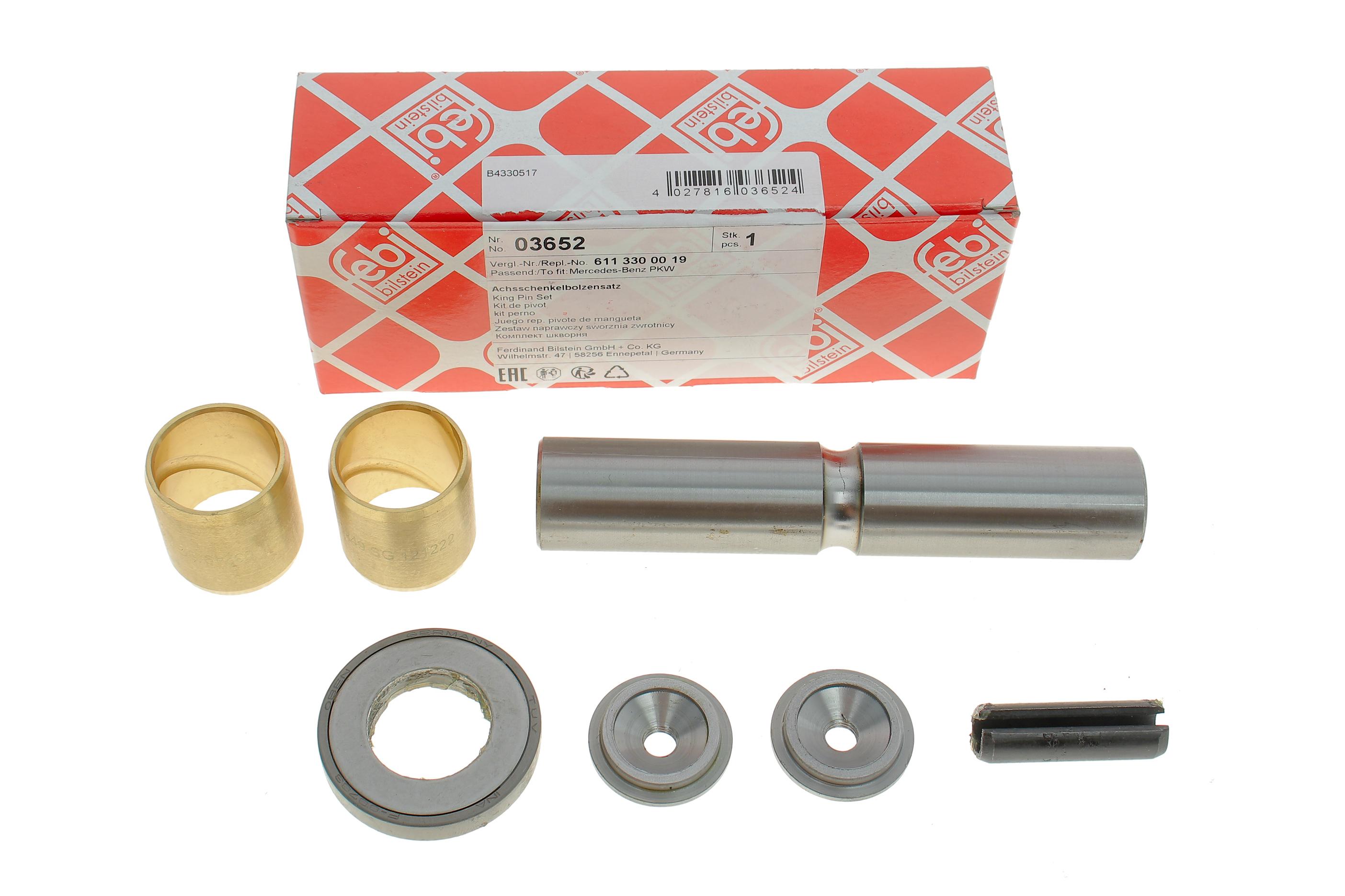 Шкворень MB 307-510 (26x136mm) (на втулках)