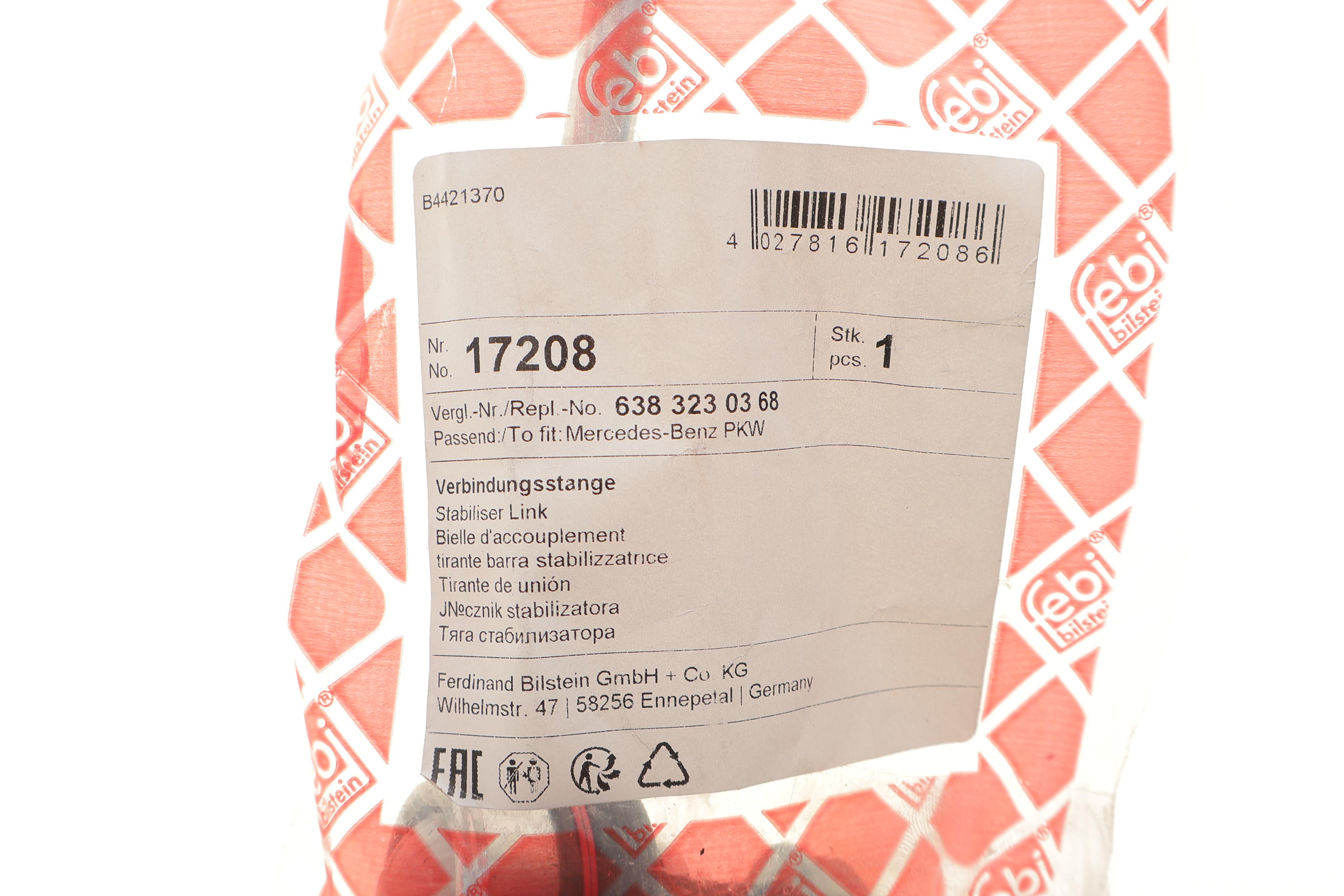 Тяга стабілізатора (переднього) (R) MB Vito (W638) 96-03