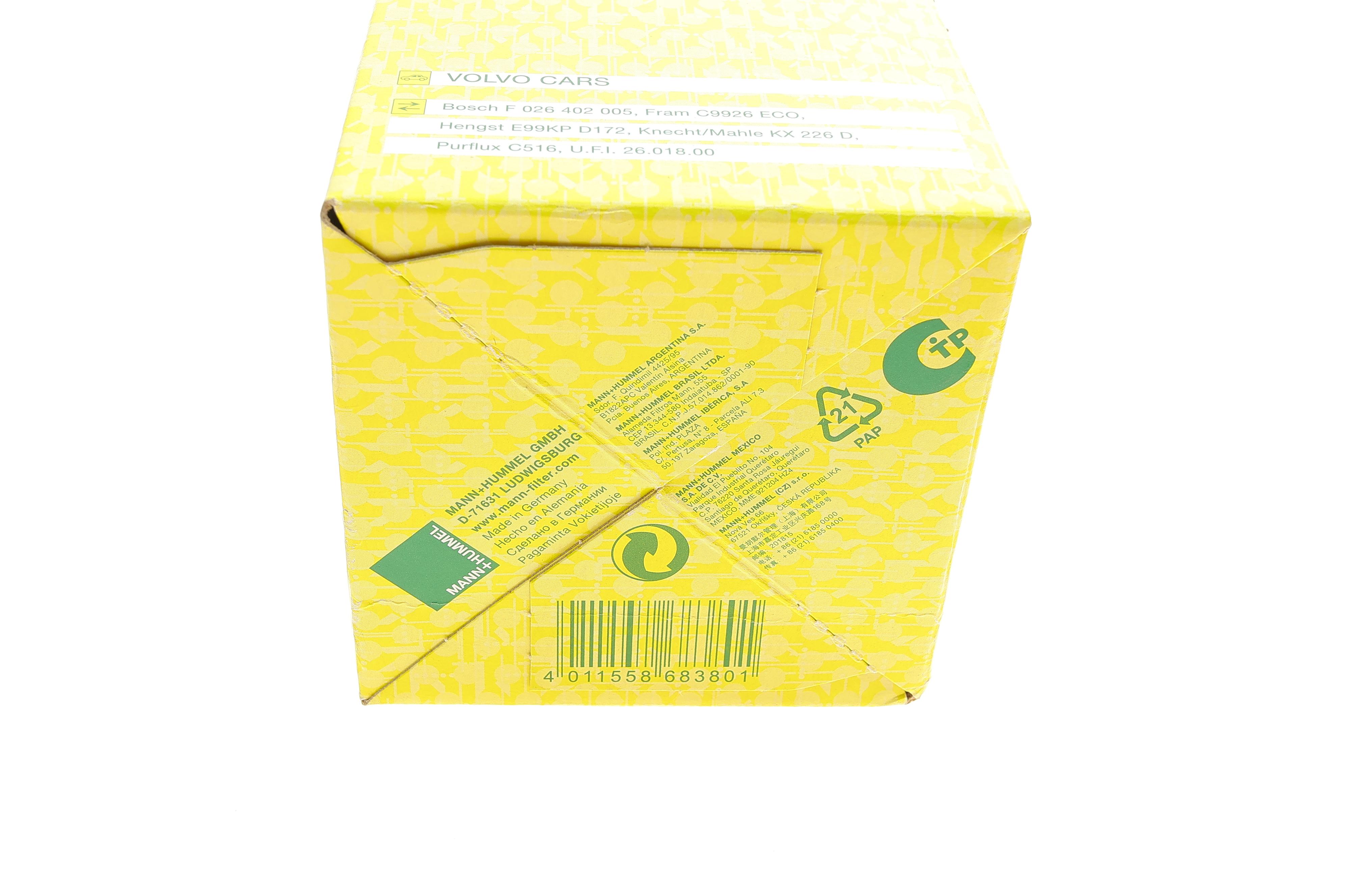 Фільтр паливний Volvo S60/S80/V70/XC70/XC90 2.4 02-