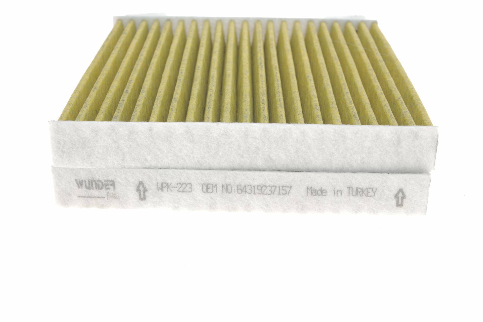 Фільтр салону BMW X3 (F25)/X4 (F26) 2.0/3.0D 10- (вугільний) (к-кт 2 шт.)