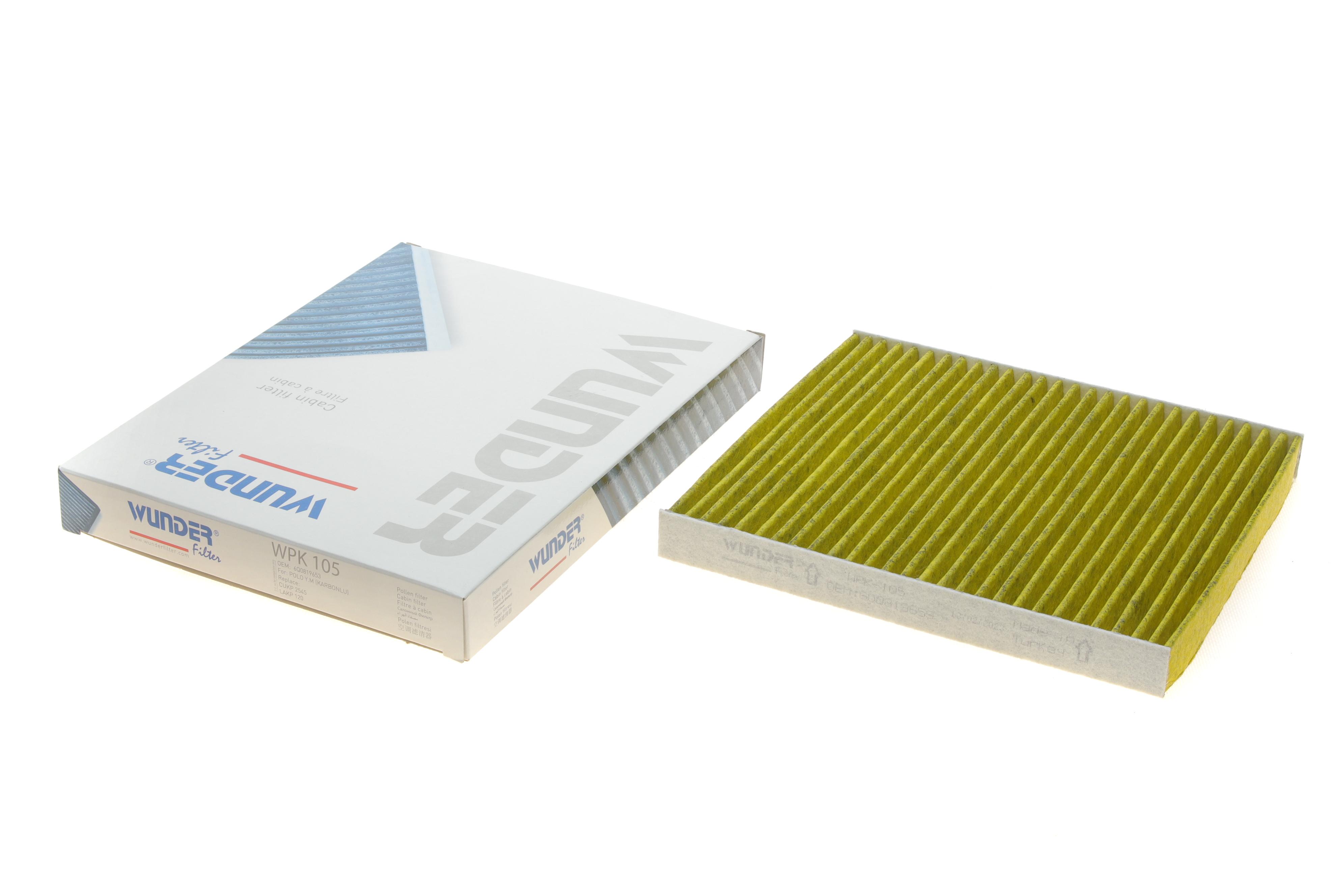 Фільтр салону Skoda Fabia/Roomster/VW Polo 99-10 (вугільний)