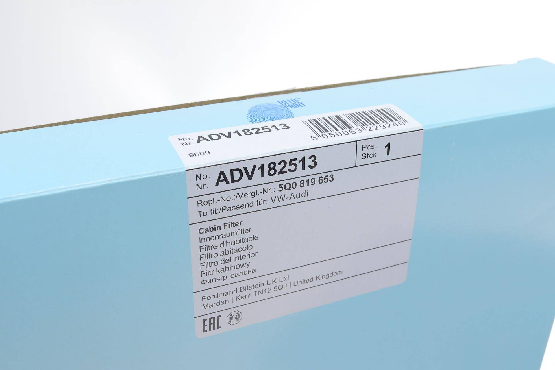 Фільтр салону VW Golf/Passat 14-/Crafter 16-/Skoda Octavia 12-/SuperB 15- (вугільний)