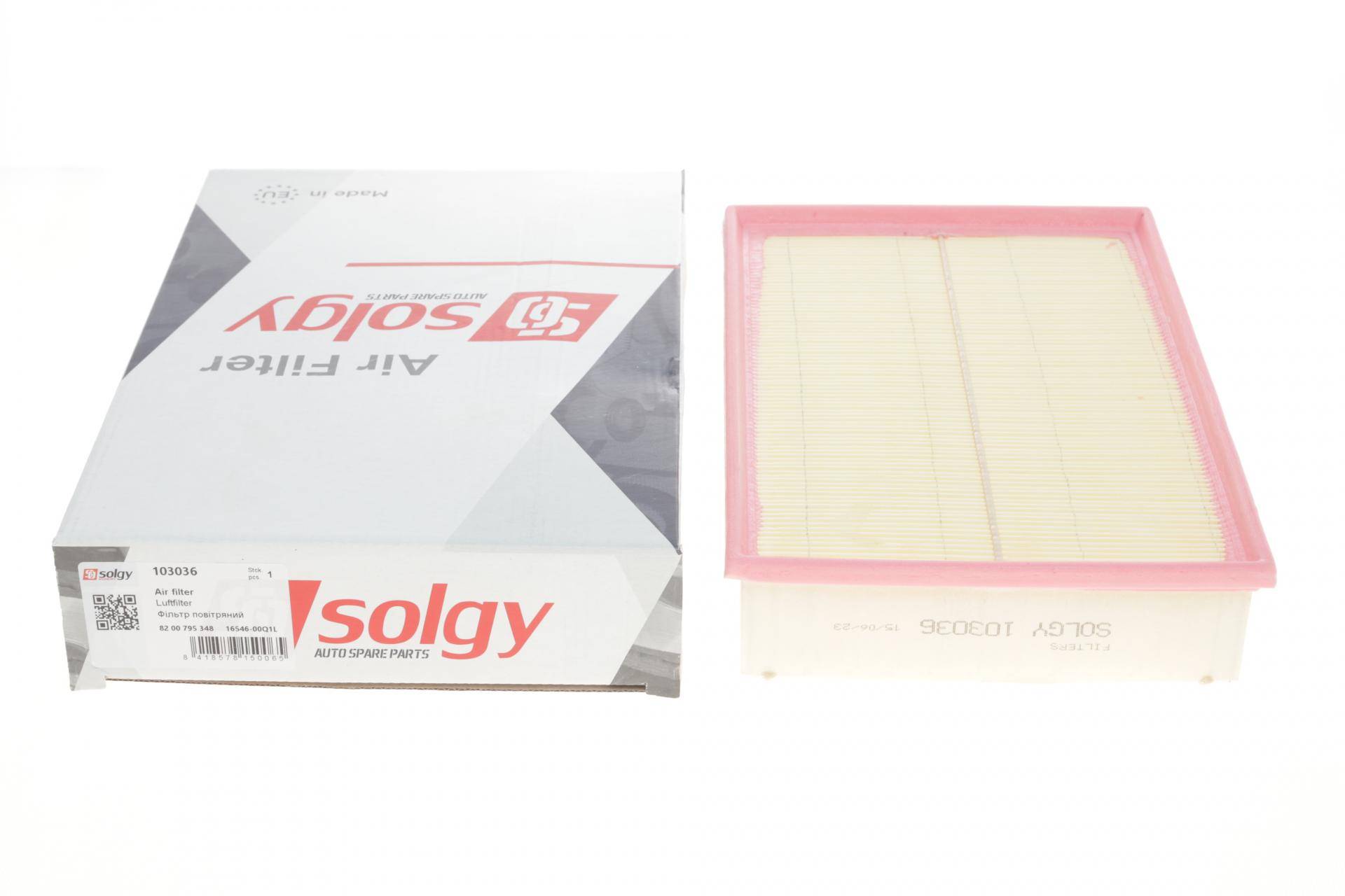 Фільтр повітряний Renault Master/Opel Movano 2.3CDTI 10- (з поролоном)