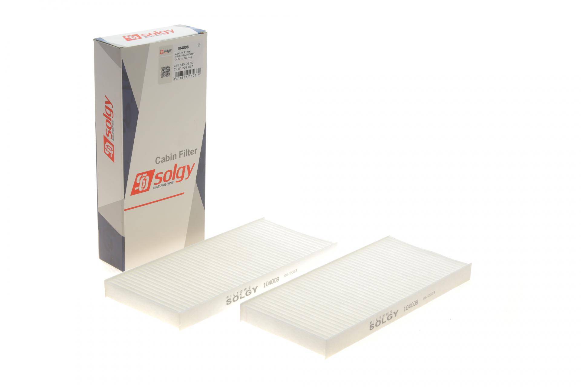 Фільтр салону Renault Kangoo 08-/ Master 10- (к-кт 2шт)