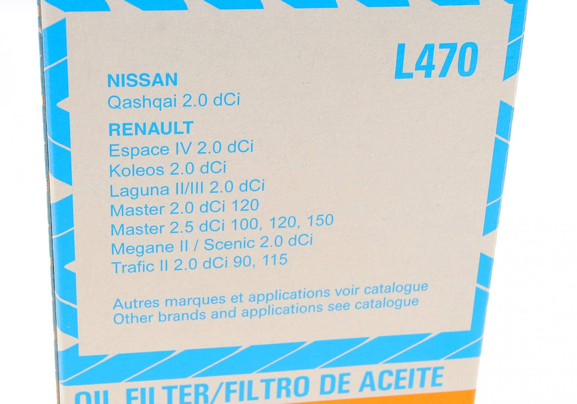 Фільтр масляний Renault Trafic 2.0dCi 06- (h=113 мм)