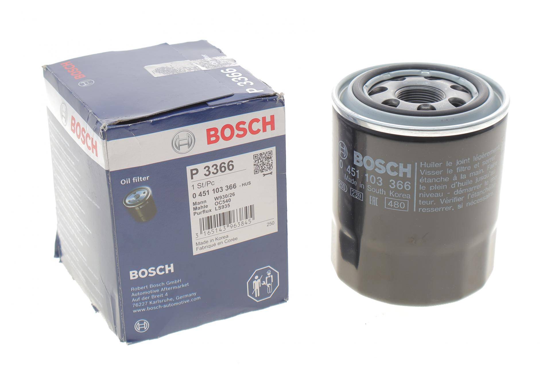 Фільтр масляний Hyundai H-1 97-/H350 15-/Kia Carnival 2.7-2.9 CRDI 01-