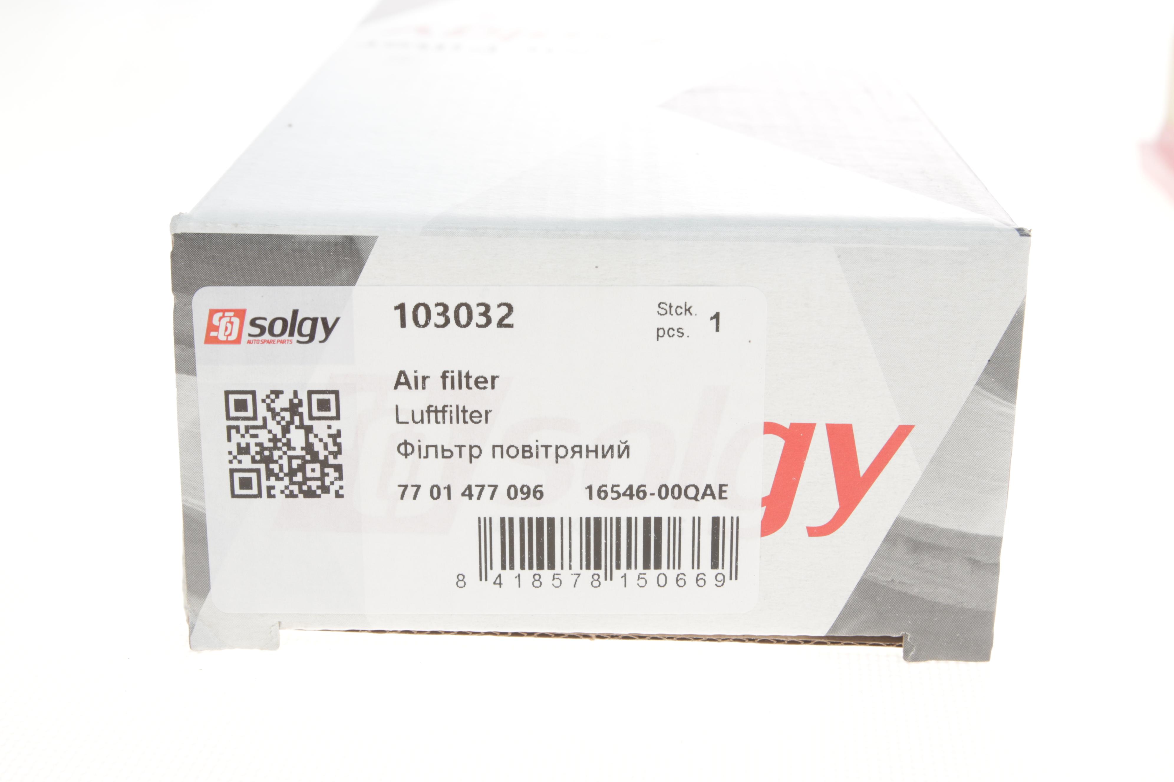 Фільтр повітряний Renault Trafic 1.9dCi 01- (з поролоном)