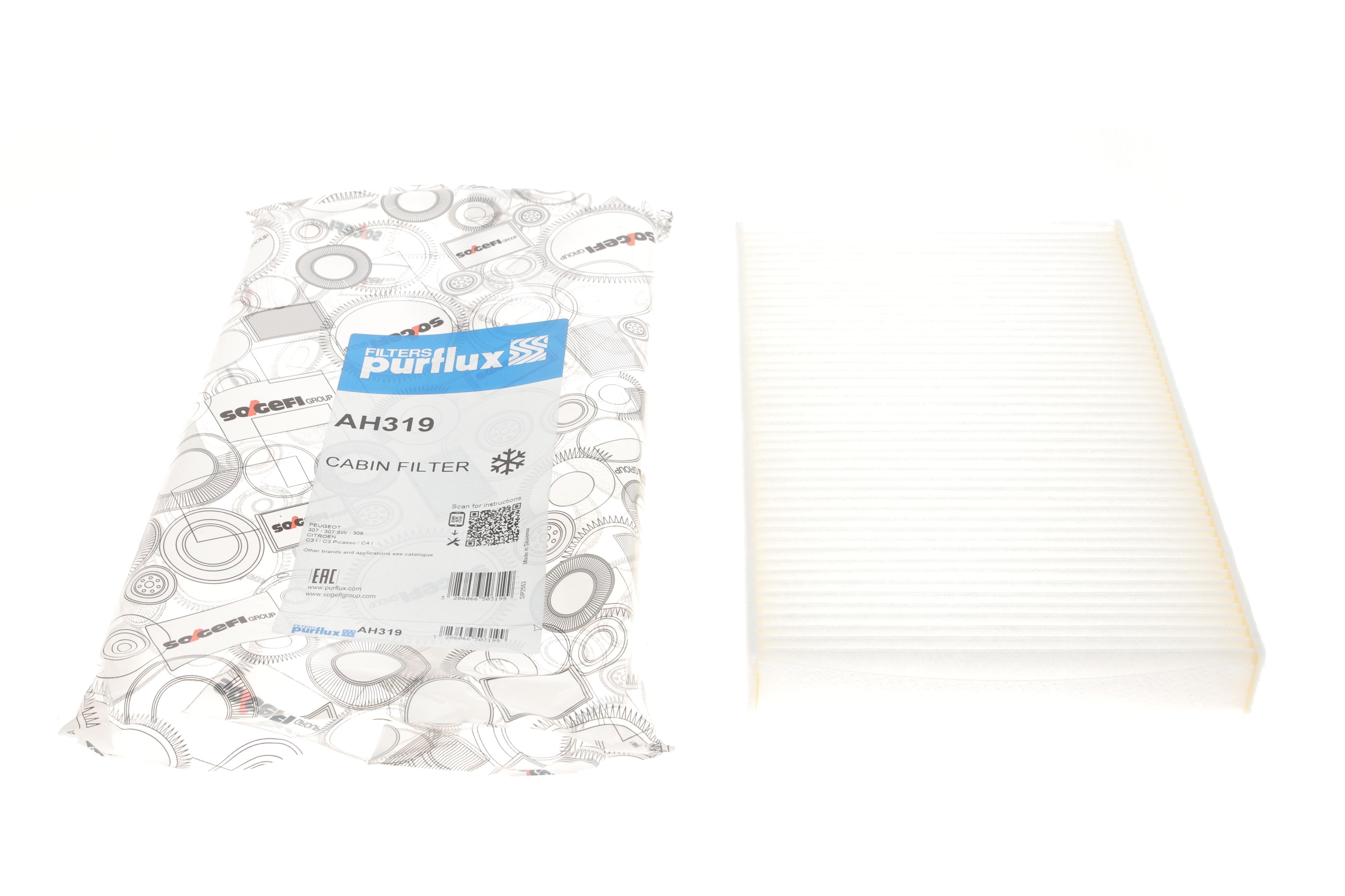 Фільтр салону Citroen C2/C3/C4/Peugeot 307/308 00-