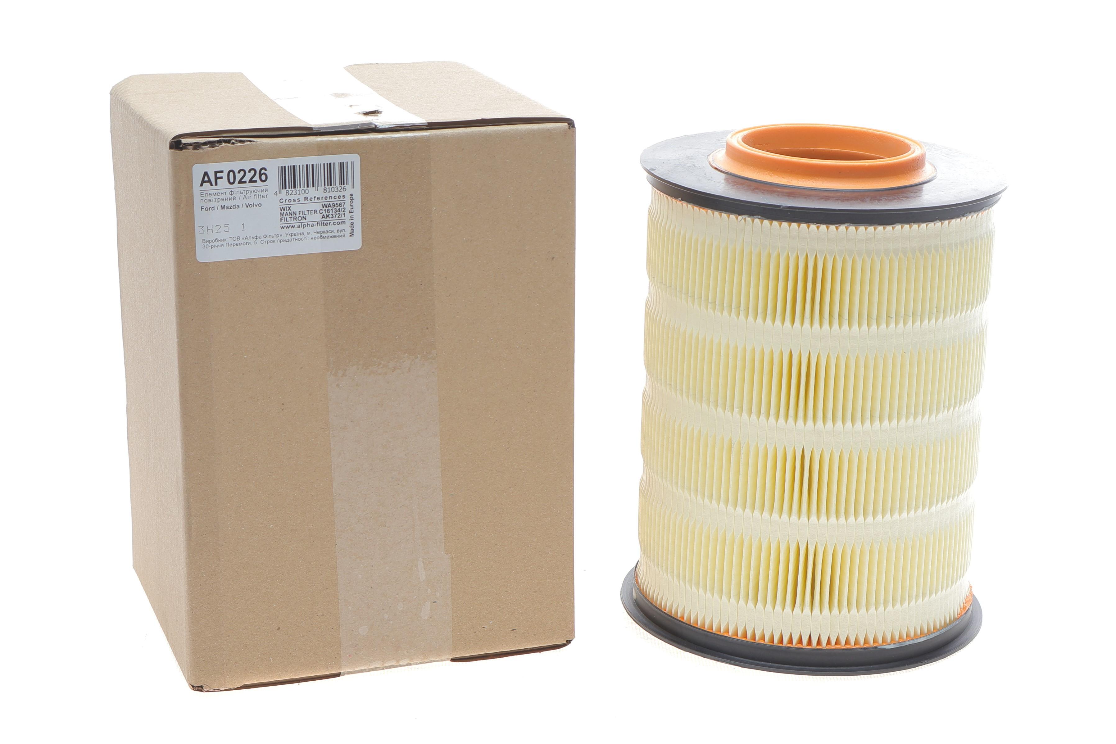 Фільтр повітряний Ford Connect 1.5-1.6TDCI 13-/Focus/Volvo 1.4-2.0/1.5-2.0TDCi/Mazda 3/5 1.6CD 07-