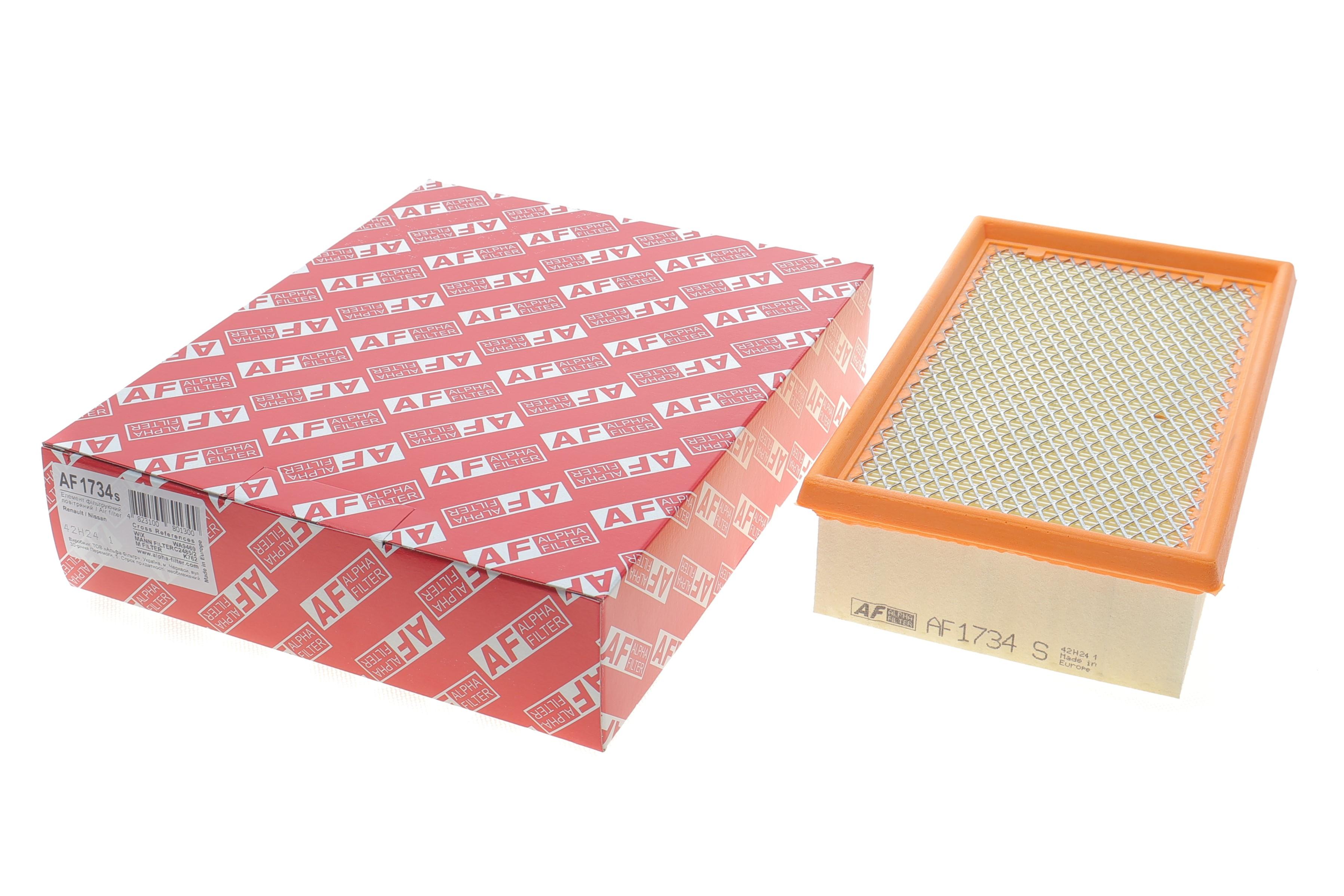 Фільтр повітряний Renault Clio 1.5dCi/1.6 16V/2.0 16V 05-14 (з сіткою)