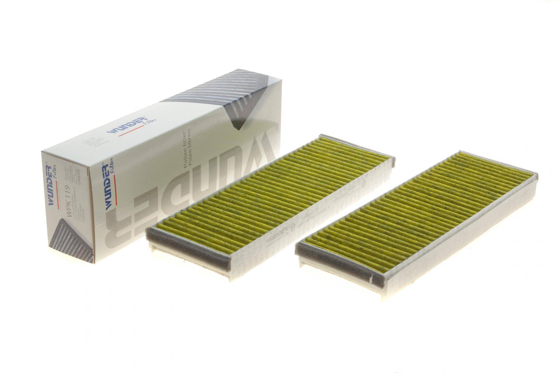 Фільтр салону Audi A6 2.0/2.7TDI 04- (вугільний) (к-кт 2 шт.)