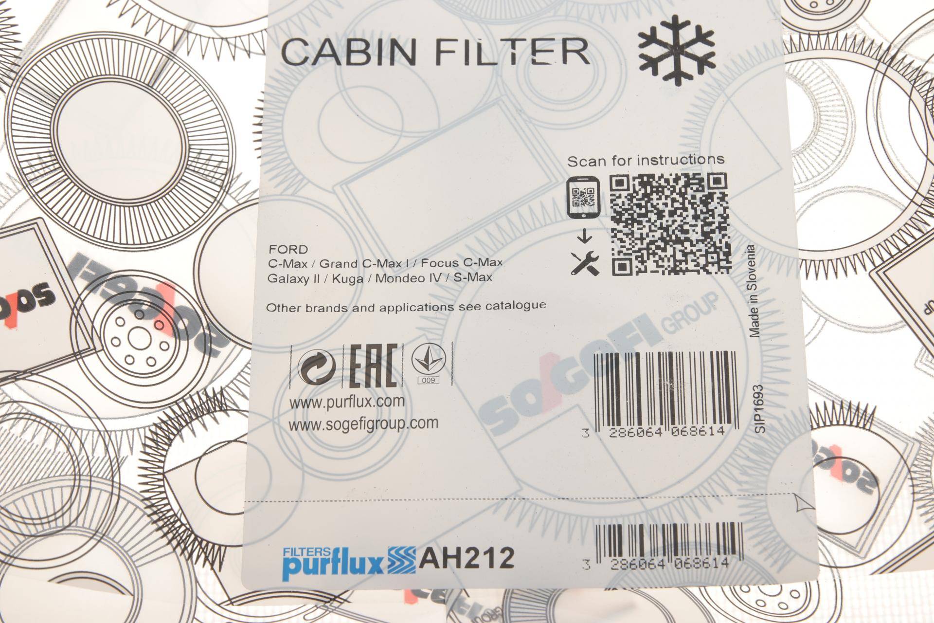 Фільтр салону Ford Focus/Mondeo 03-