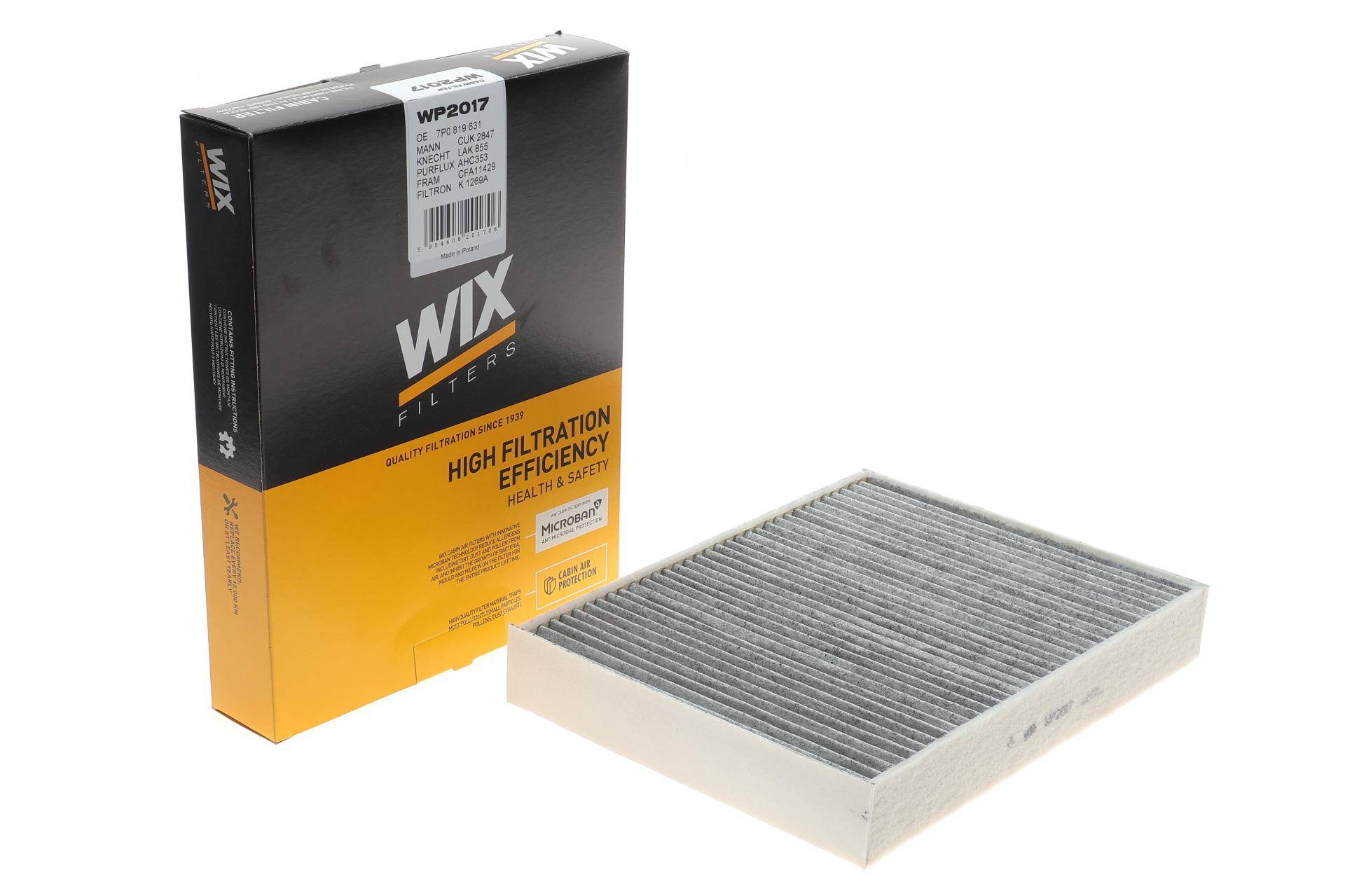 Фільтр салону Porsche Cayenne/VW Touareg 3.0D-4.8 10- (вугільний)