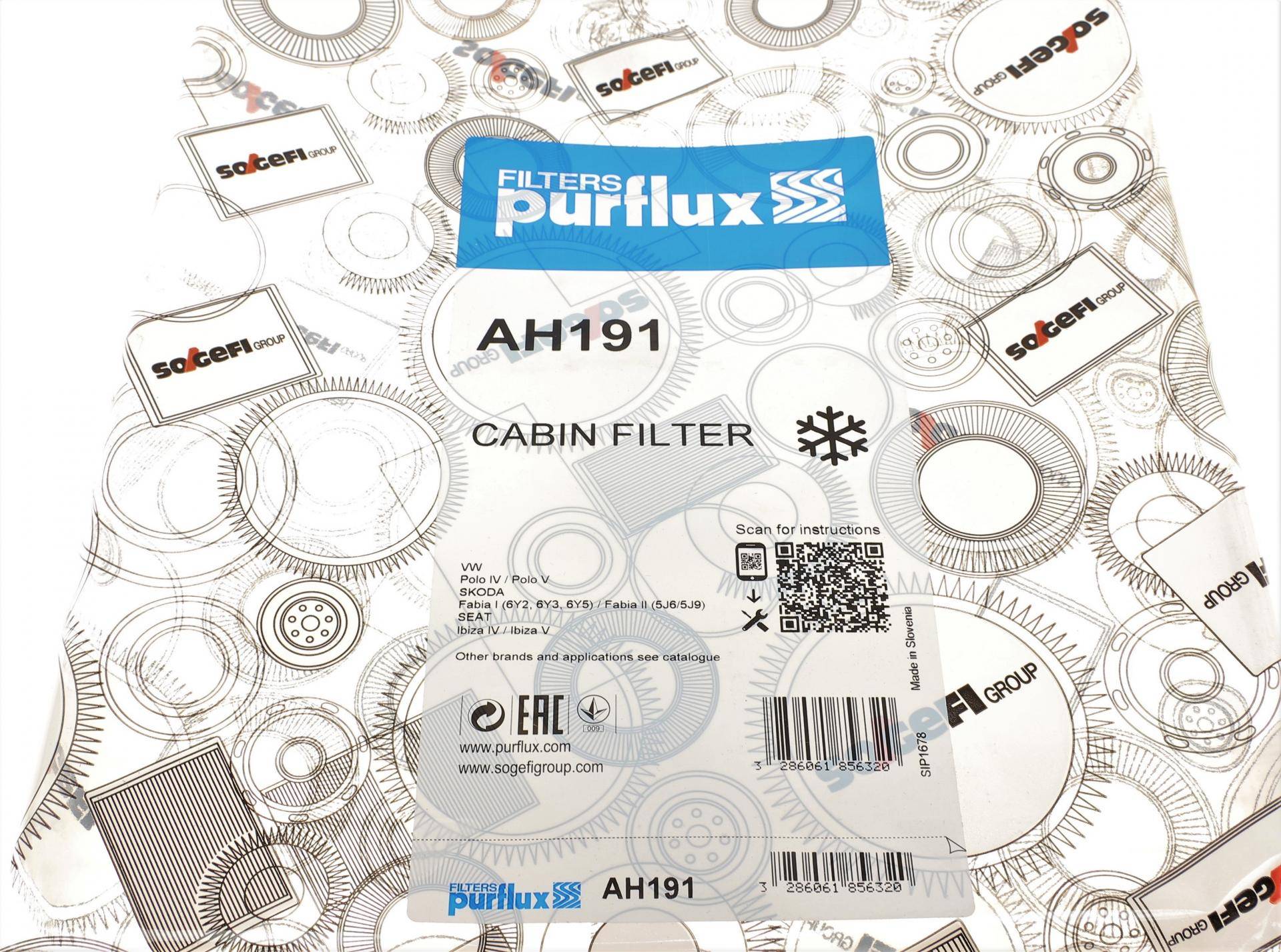 Фільтр салону Skoda Fabia/Roomster/VW Polo 99-10