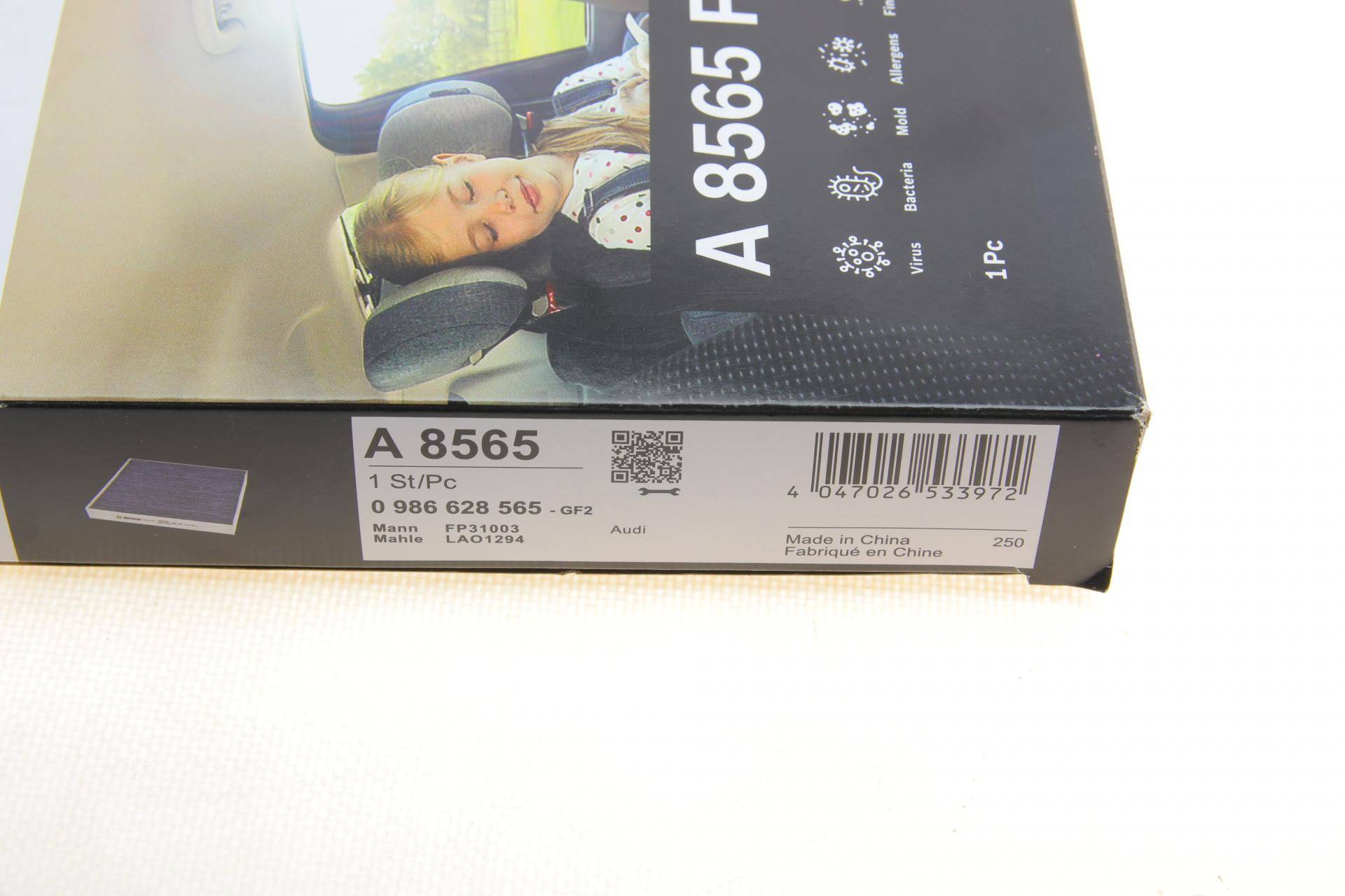 Фільтр салону Audi A4/A5/Q5/Q7 2.0-3.0 TDI 15-(вугільний/антиалергенний/антибактеріальний)