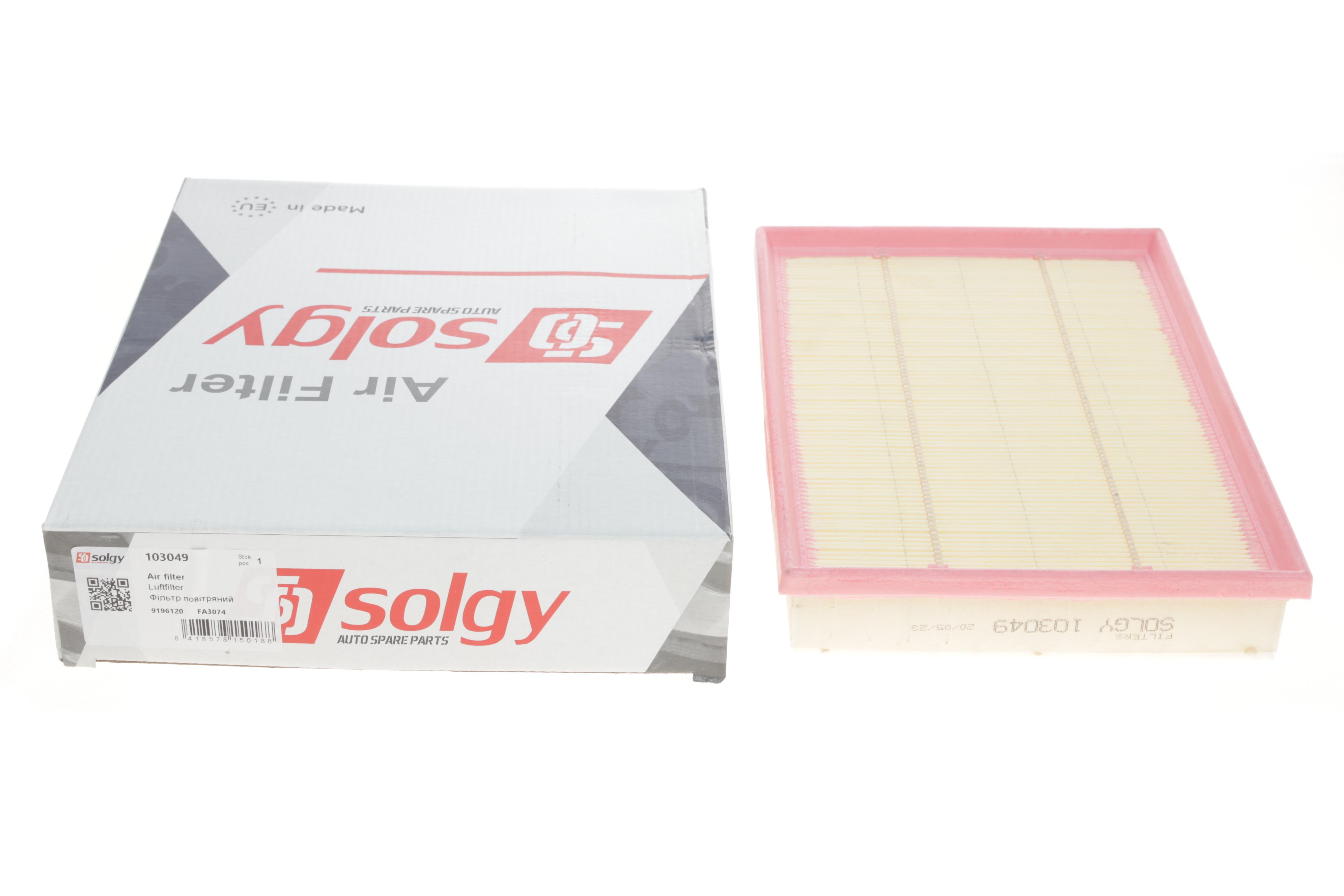 Фільтр повітряний Opel Combo 1.7D 01- (з поролоном)