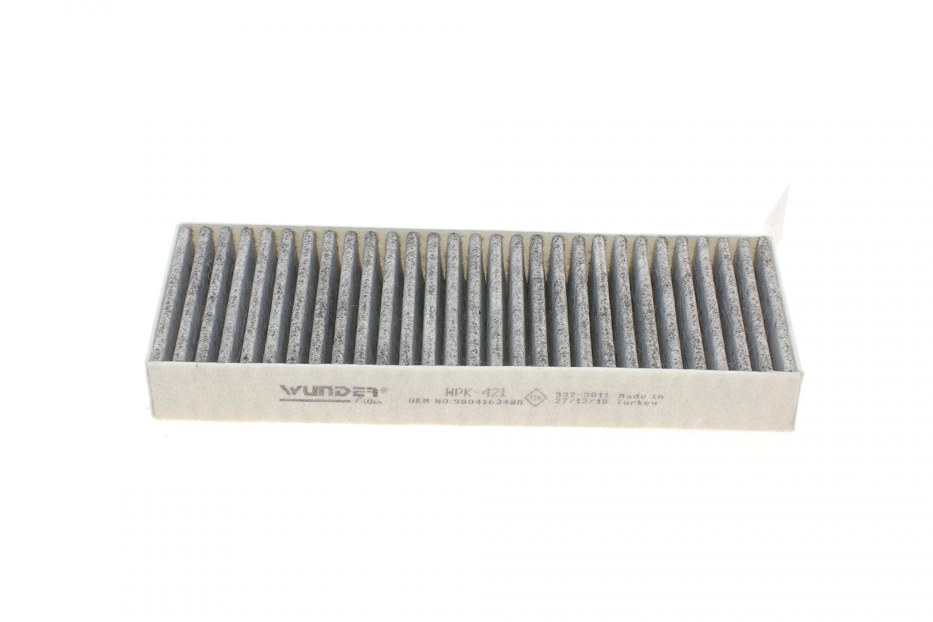 Фільтр салону Peugeot 308 13- (вугільний)