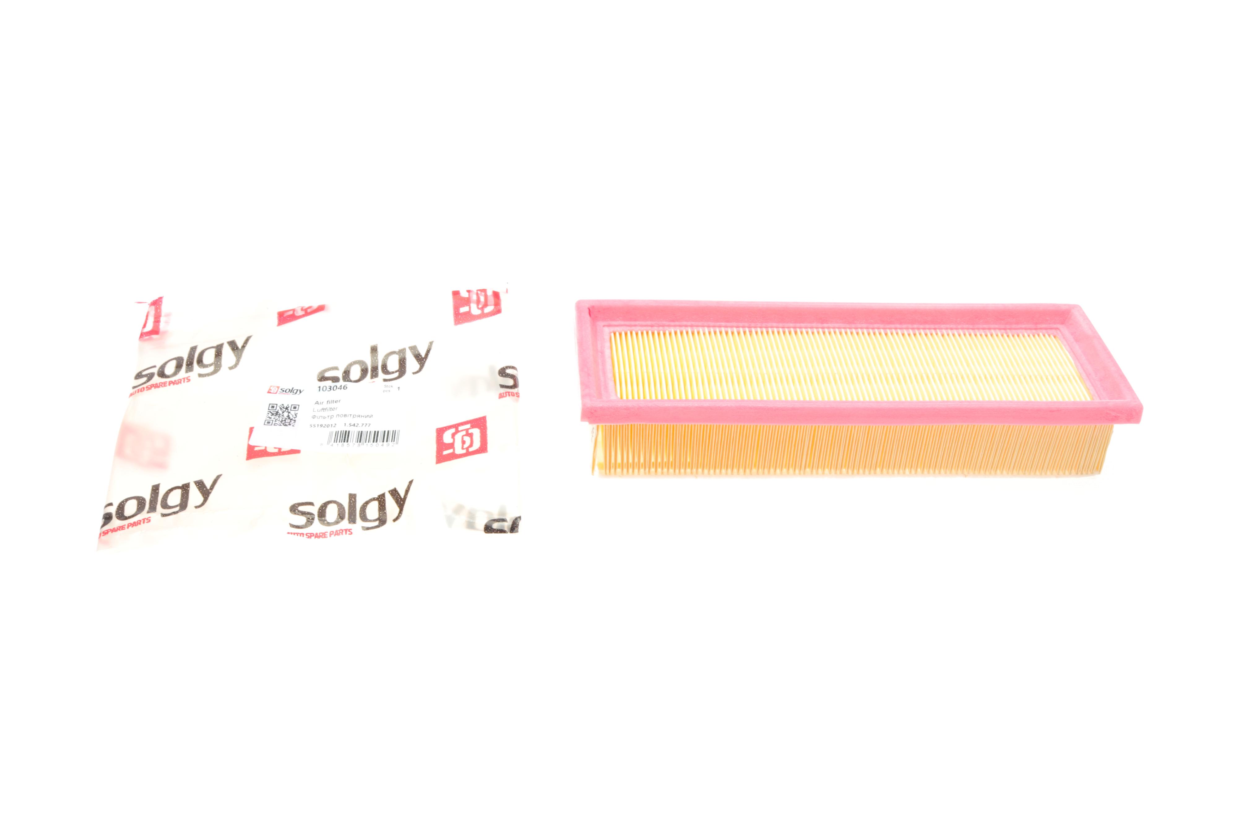 Фільтр повітряний Fiat Doblo 1.4i 05- (з поролоном) (без картонної упаковки)