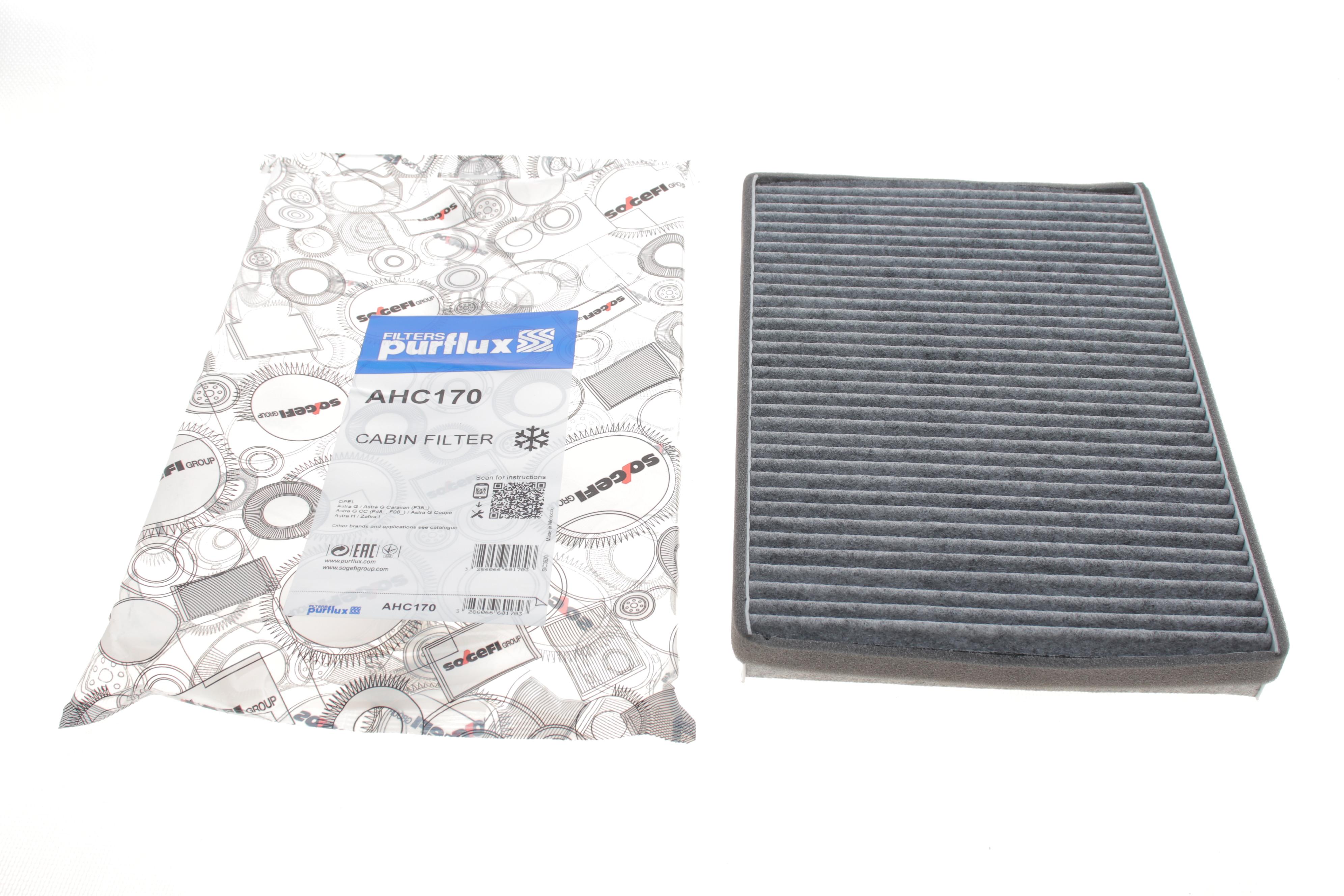 Фільтр салону Opel Astra F/G/H 96- (вугільний)