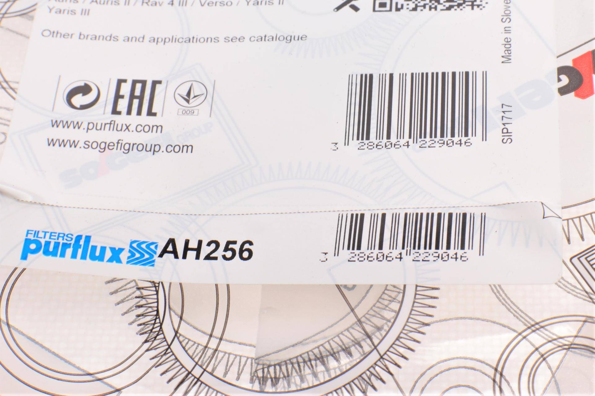 Фільтр салону Toyota Auris/Yaris 05-