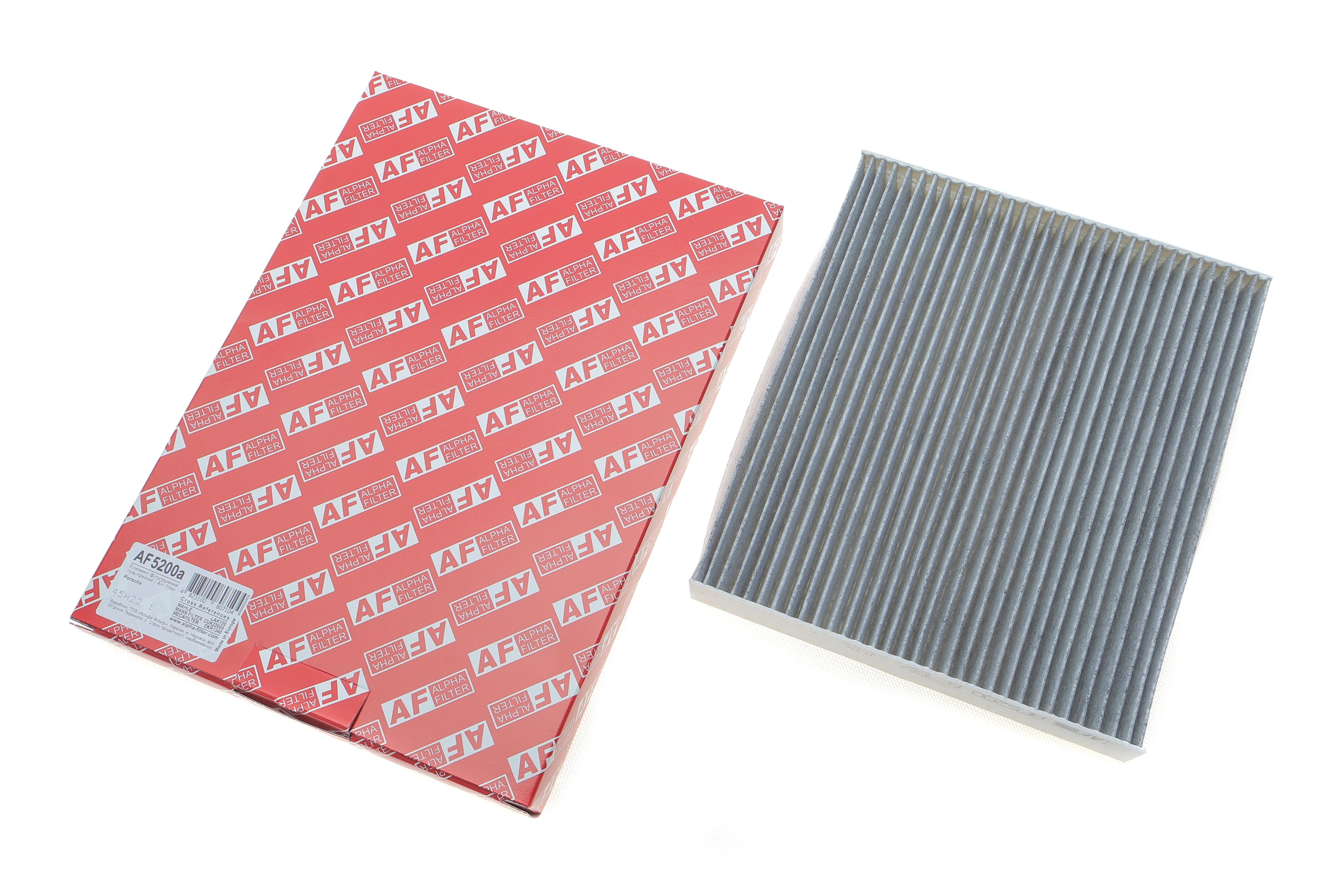 Фільтр салону Porsche Panamera 10-16 (вугільний)