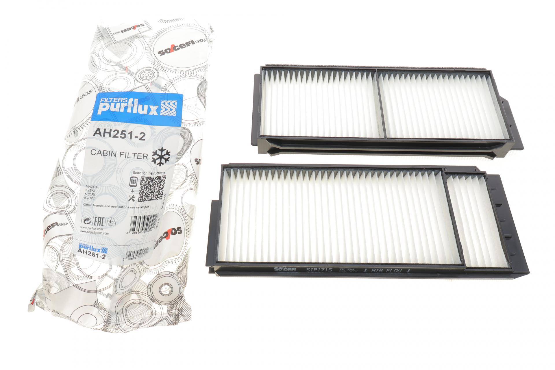 Фільтр салону Mazda 3 1.4-2.3 MPS Turbo 03-09 (к-кт 2 шт.)