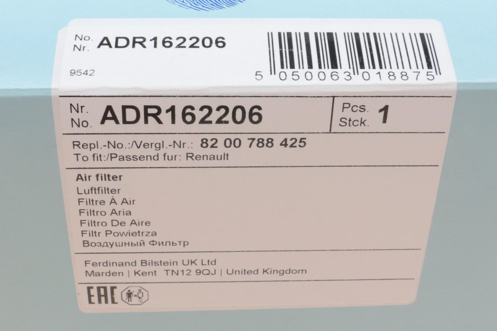 Фільтр повітряний Renault Kangoo 1.2TCe/1.5dCi 08-