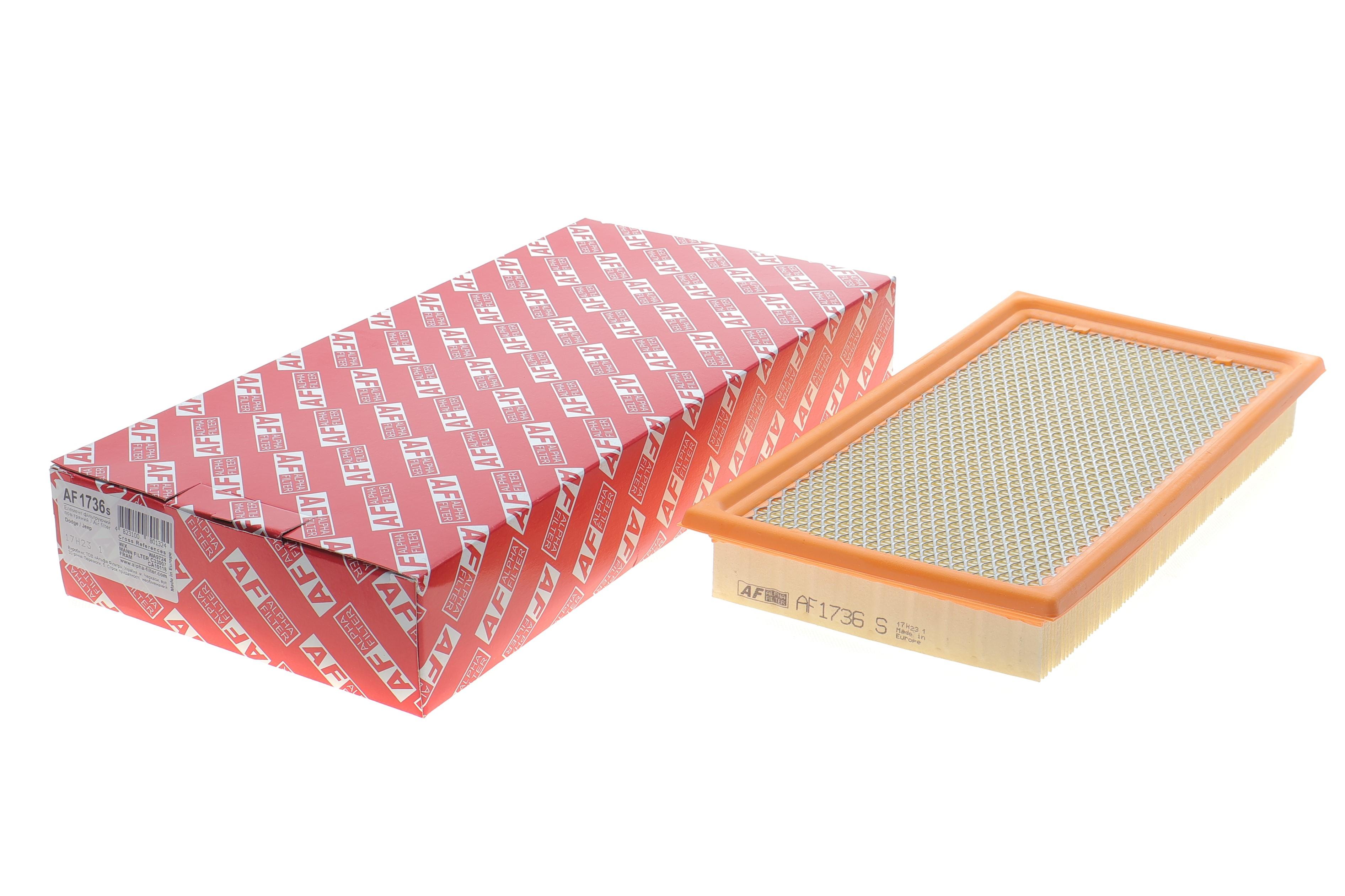 Фільтр повітряний Dodge Caliber 1.8-2.4 16V/2.0CRD/Jeep Compass 2.4 16V/2.0CRD 06-/Patriot 07-17 (з