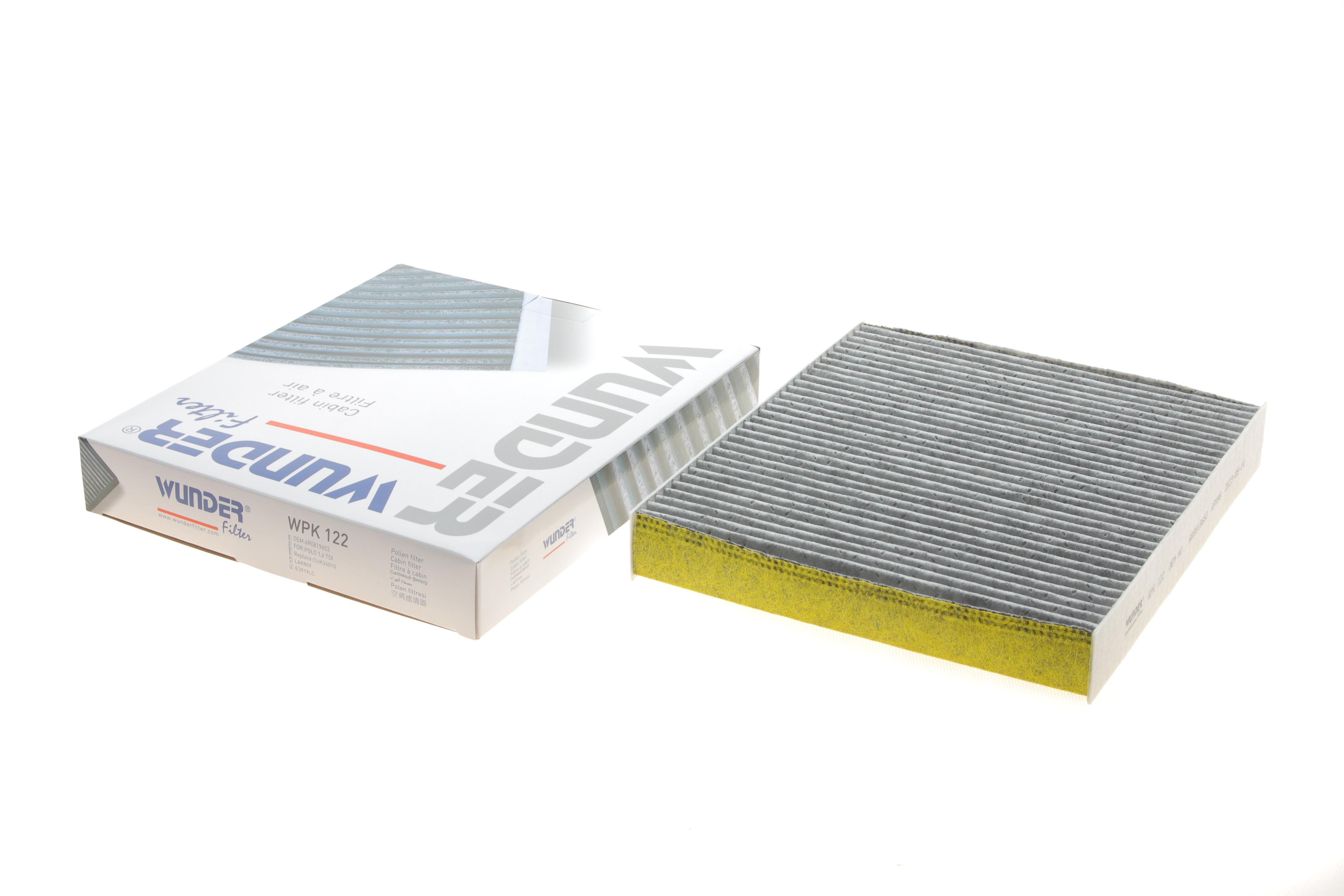 Фільтр салону Skoda Fabia/Roomster/VW Polo 99-10 (вугільний)