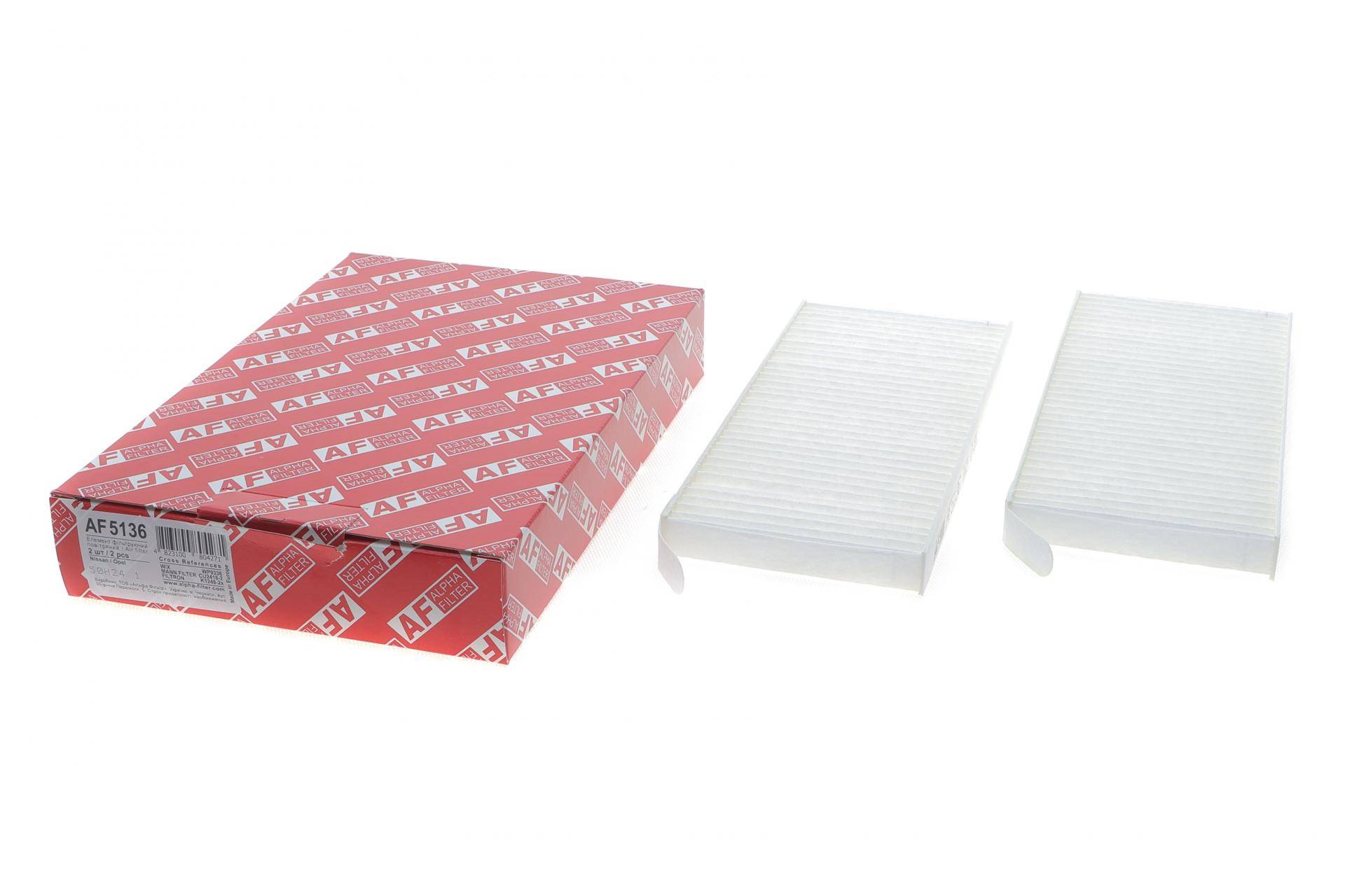 Фільтр салону Renault Kangoo 08-/Master/Opel Movano/Nissan NV400 10-/MB Citan 12- (к-кт 2шт)