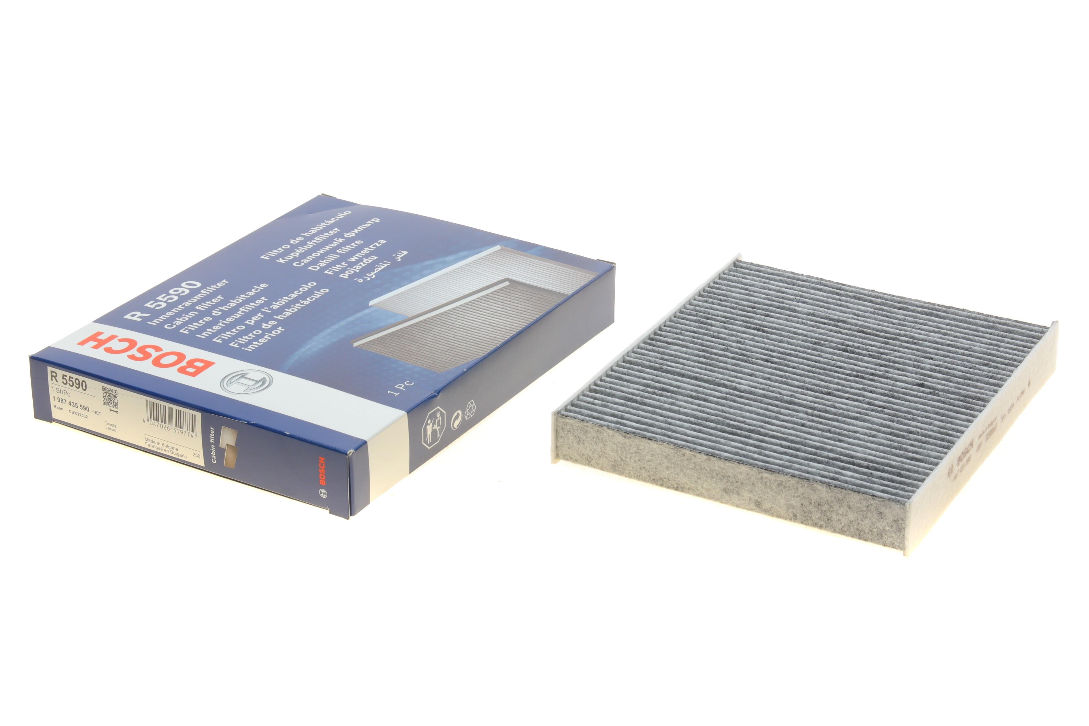 Фільтр салону Lexus ES/RX/UX/Toyota C-HR/Corolla/Hilux VIII/Prius/Rav4 1.2-3.5H 15- (вугільний)