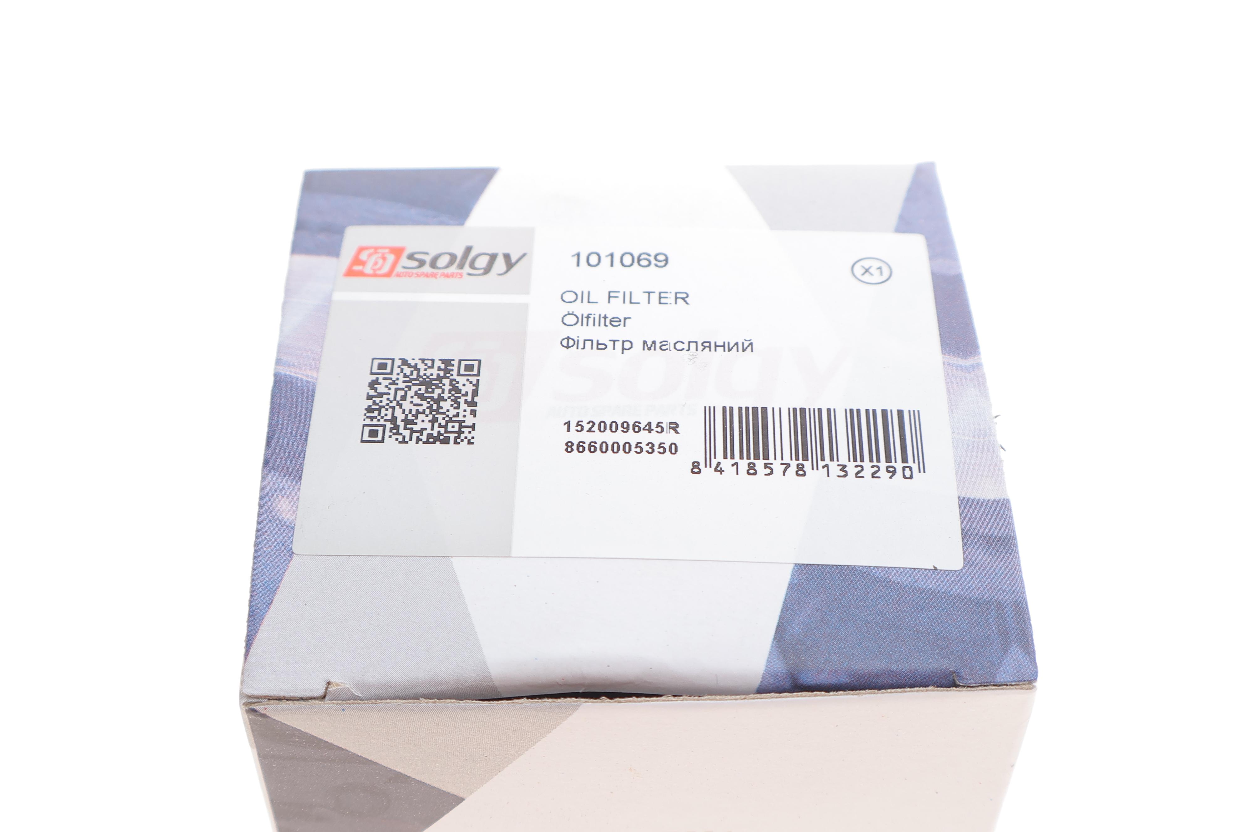 Фільтр масляний Renault Megane III 2.0CVT 09-/IV 1.6TCe 16-/Laguna III 2.0/3.5i 07-