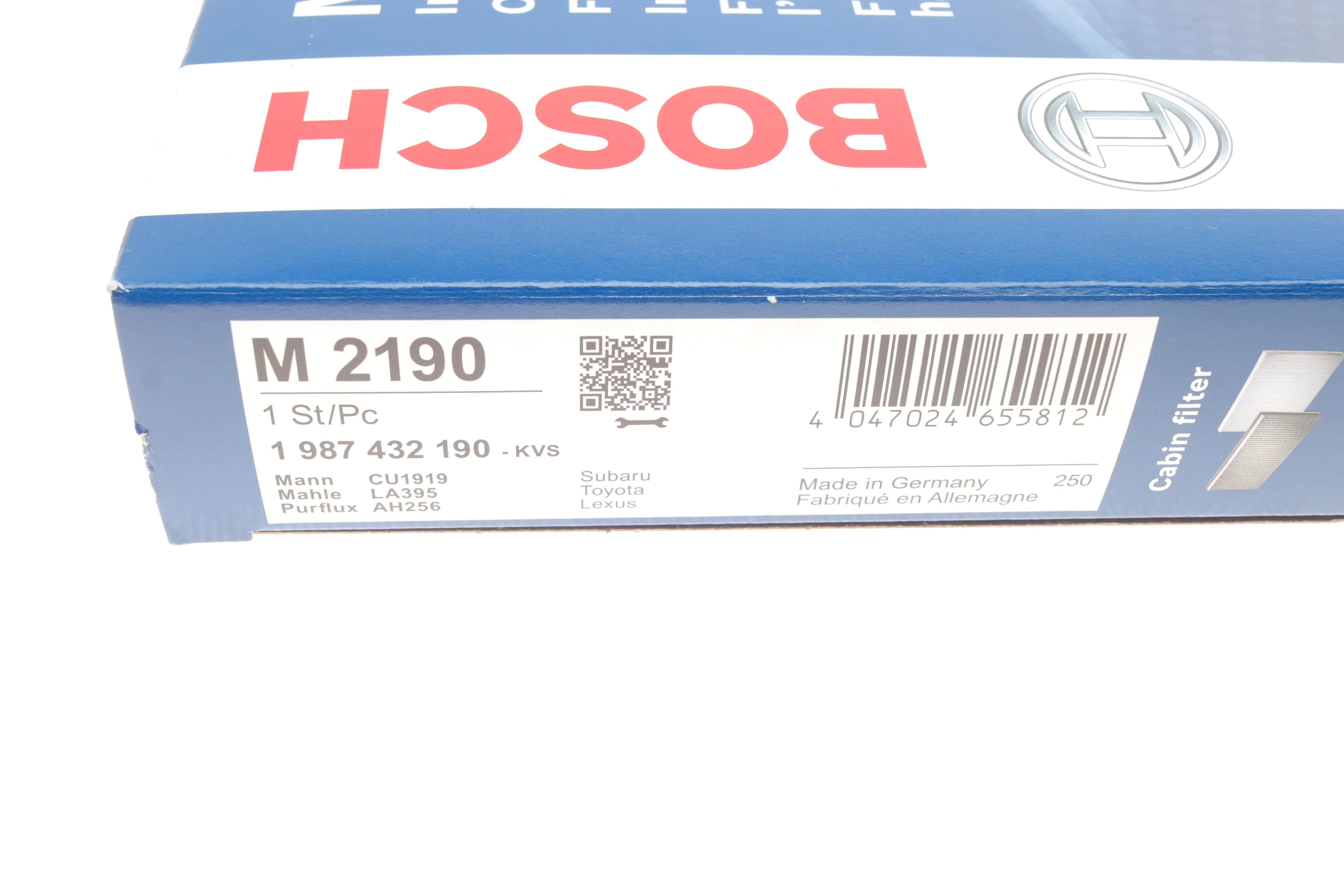 Фільтр салону Subaru Legacy V/Outback/ Toyota Auris/Avensis 09-