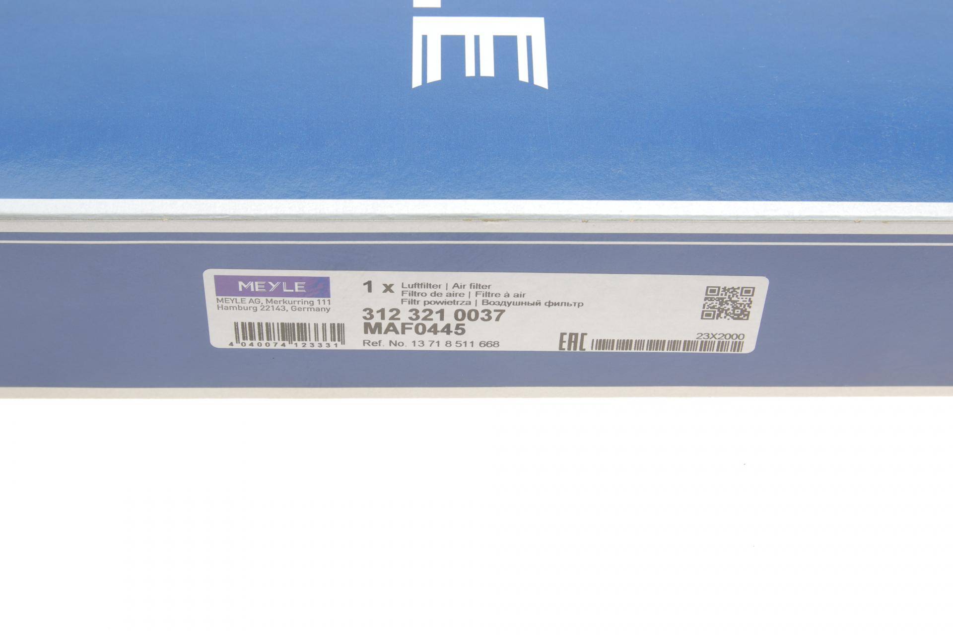 Фільтр повітряний BMW 3 (F30/F35/F80) 1.6/2.0D 12-