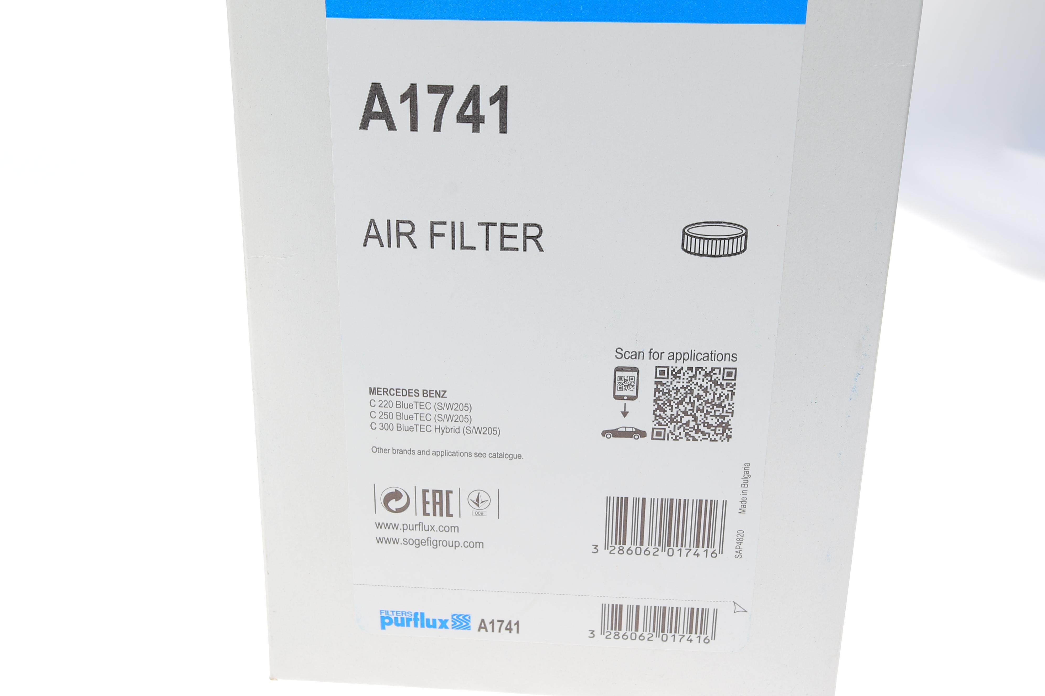 Фільтр повітряний MB C-Class W205/S205 2.2CDI (OM651) 13-