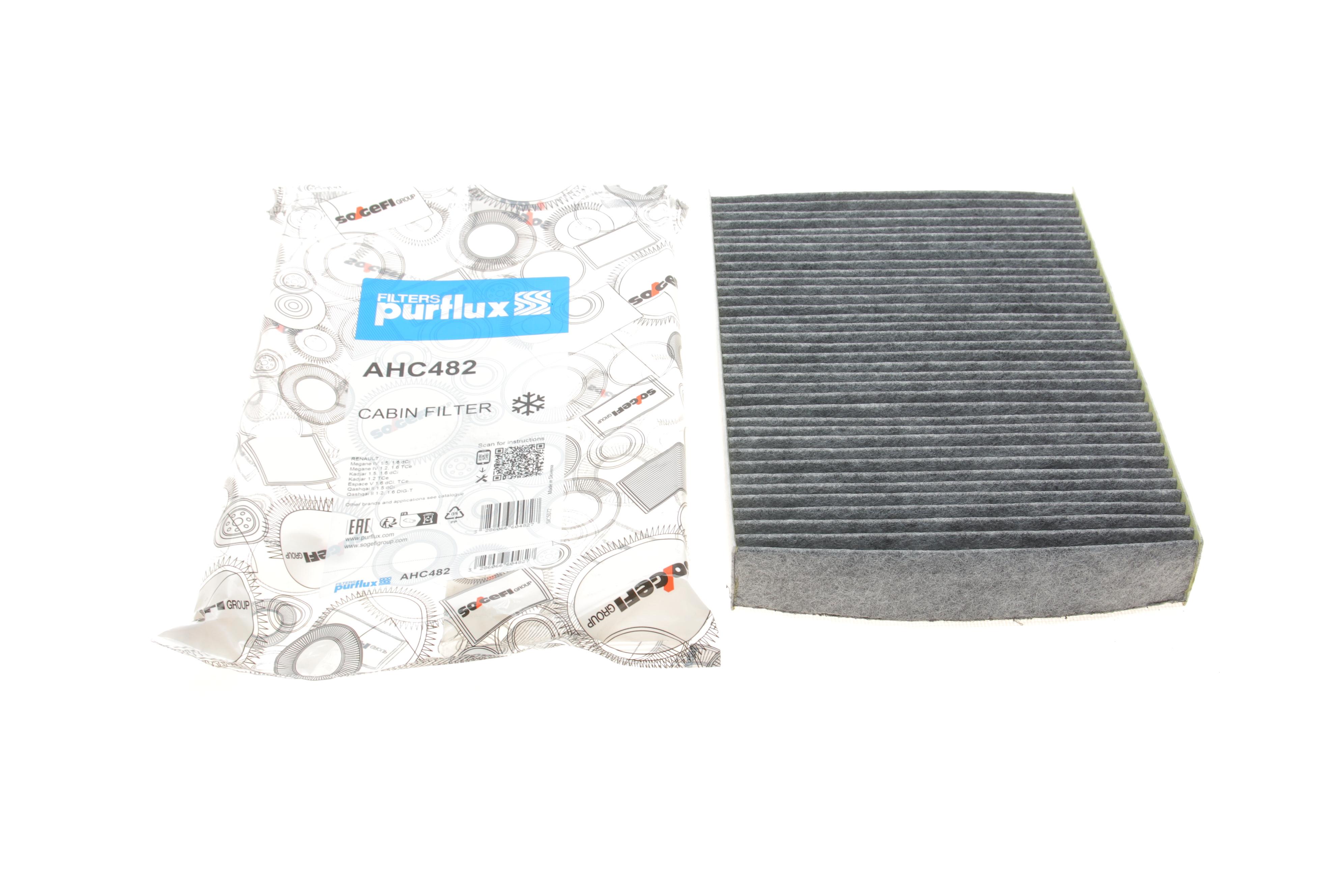 Фільтр салону Renault Megane IV 1.2-1.6DCi 15- (вугільний)