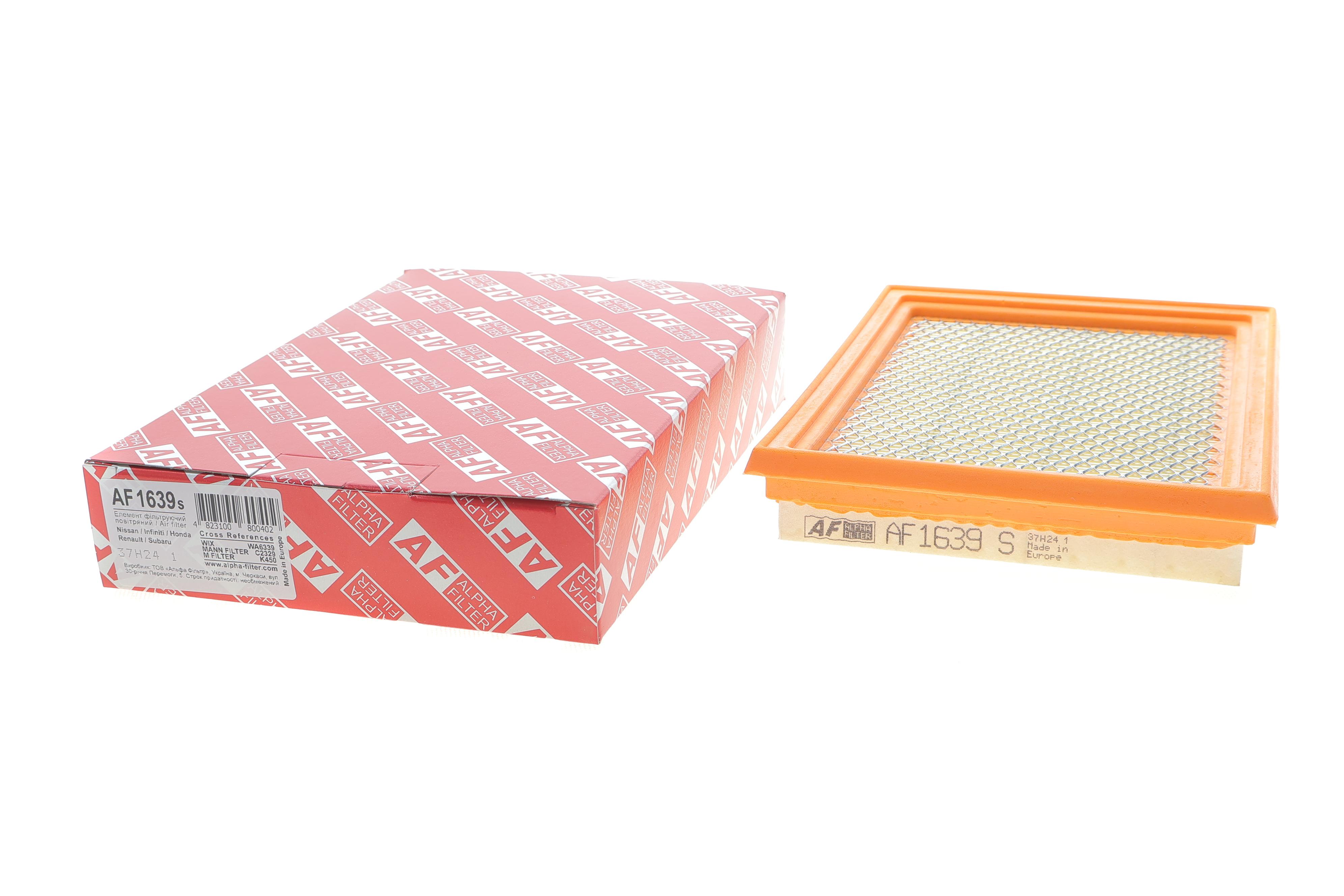 Фільтр повітряний Renault Koleos 2.5 08-/Honda Civic 1.4/1.6 91-01/Nissan Juke 1.2-1.6/LPG/1.5dCi 10