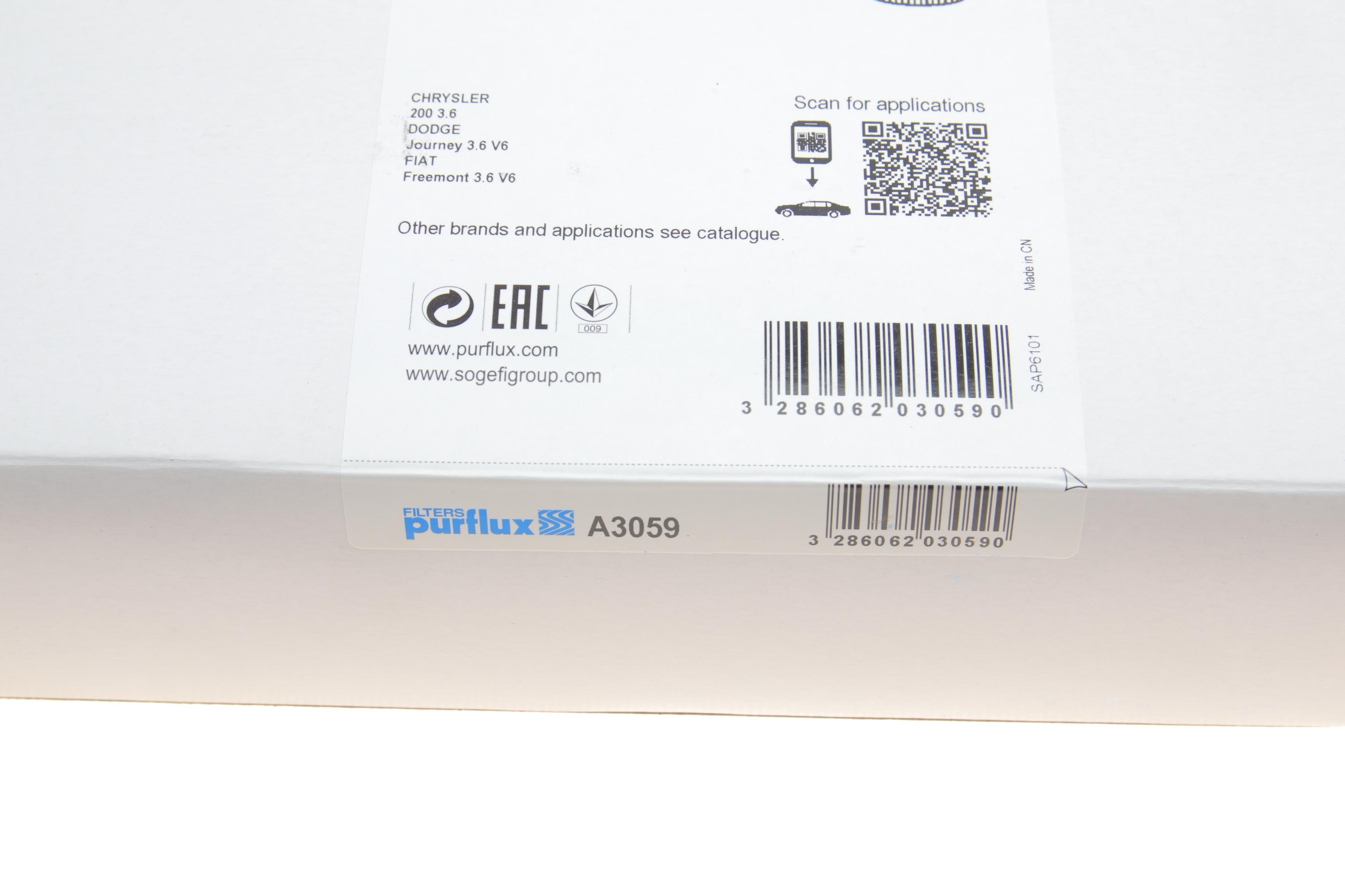 Фільтр повітряний Fiat Freemont 3.6 V6 24V 11-/Dodge Avenger/Journey 3.6 V6 24V 06-