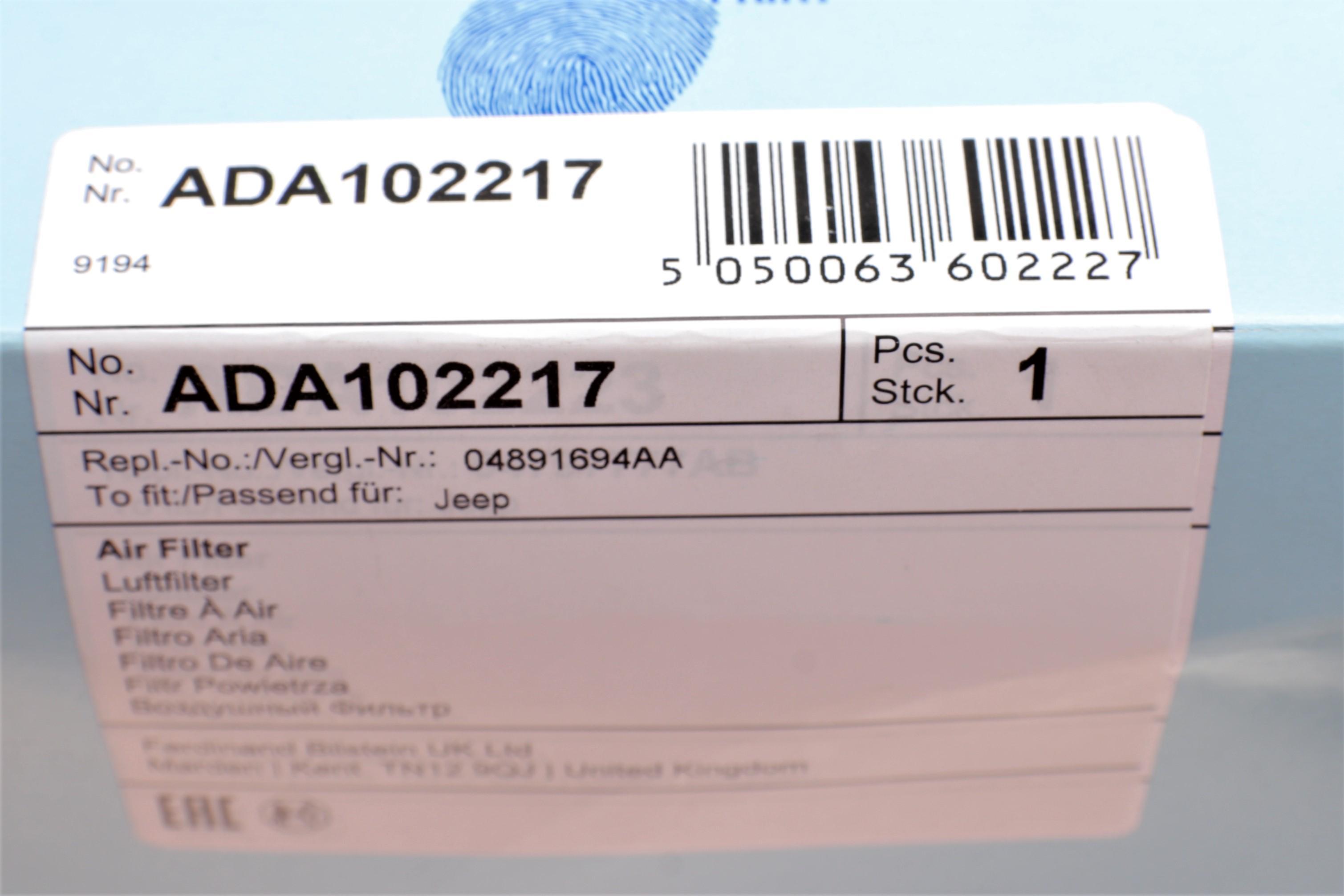 Фільтр повітряний Dodge Caliber 1.8/2.0 16V 06-12/ Jeep Compass/Patriot 2.4 16V 06