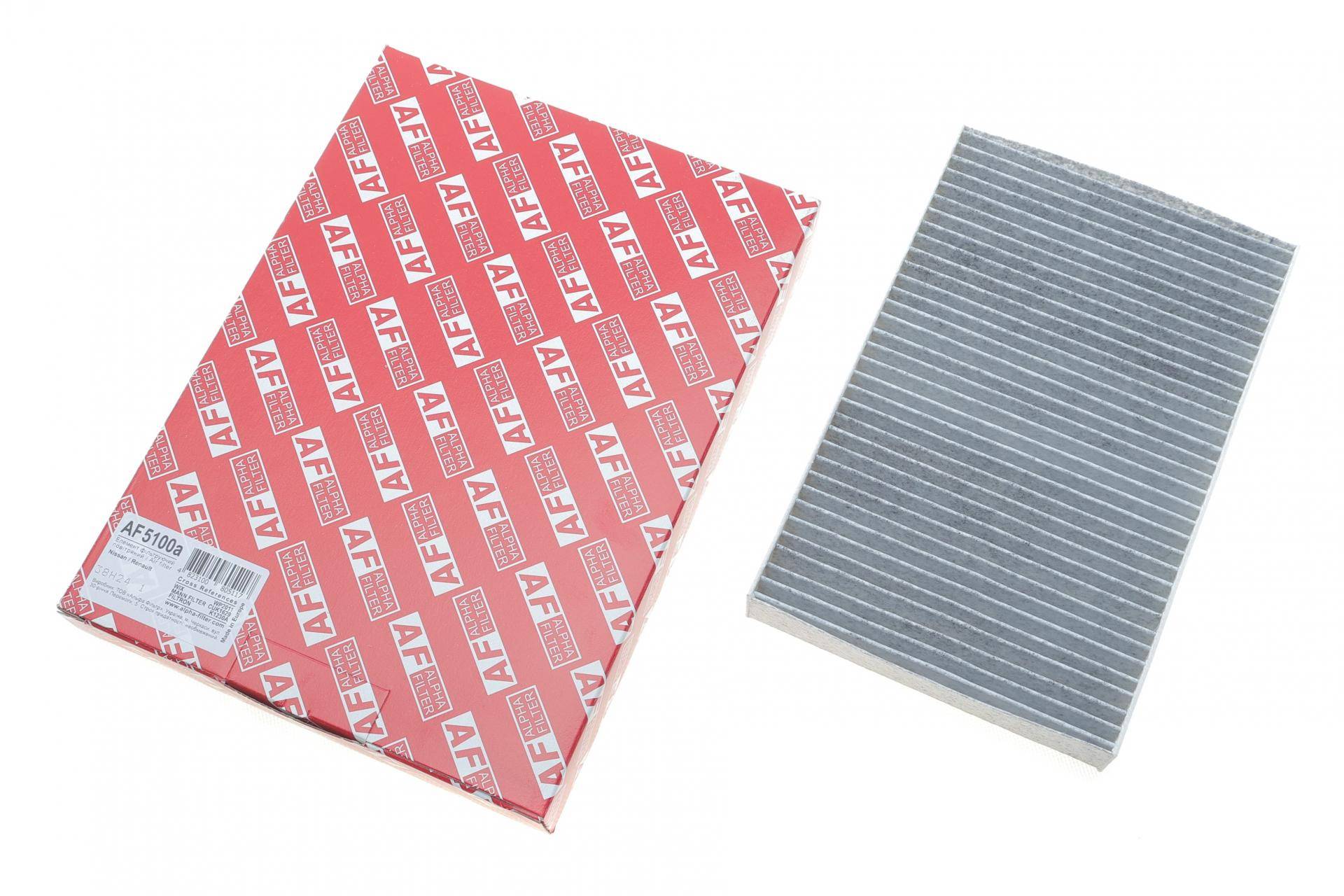 Фільтр салону Nissan Tiida/Pulsar 14-/Juke/Renault Fluence 10- (вугільний)