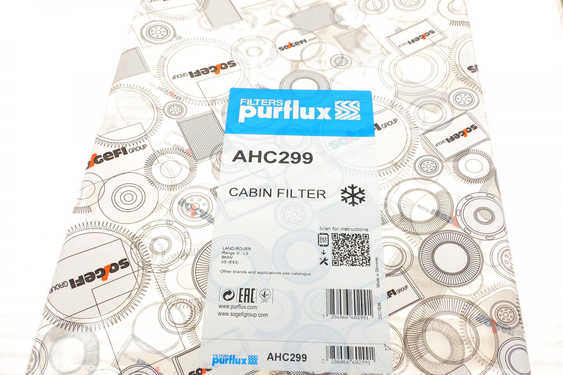 Фільтр салону BMW X5 (E53) 3.0D/Range Rover 4.2/4.4/3.0D (вугільний)