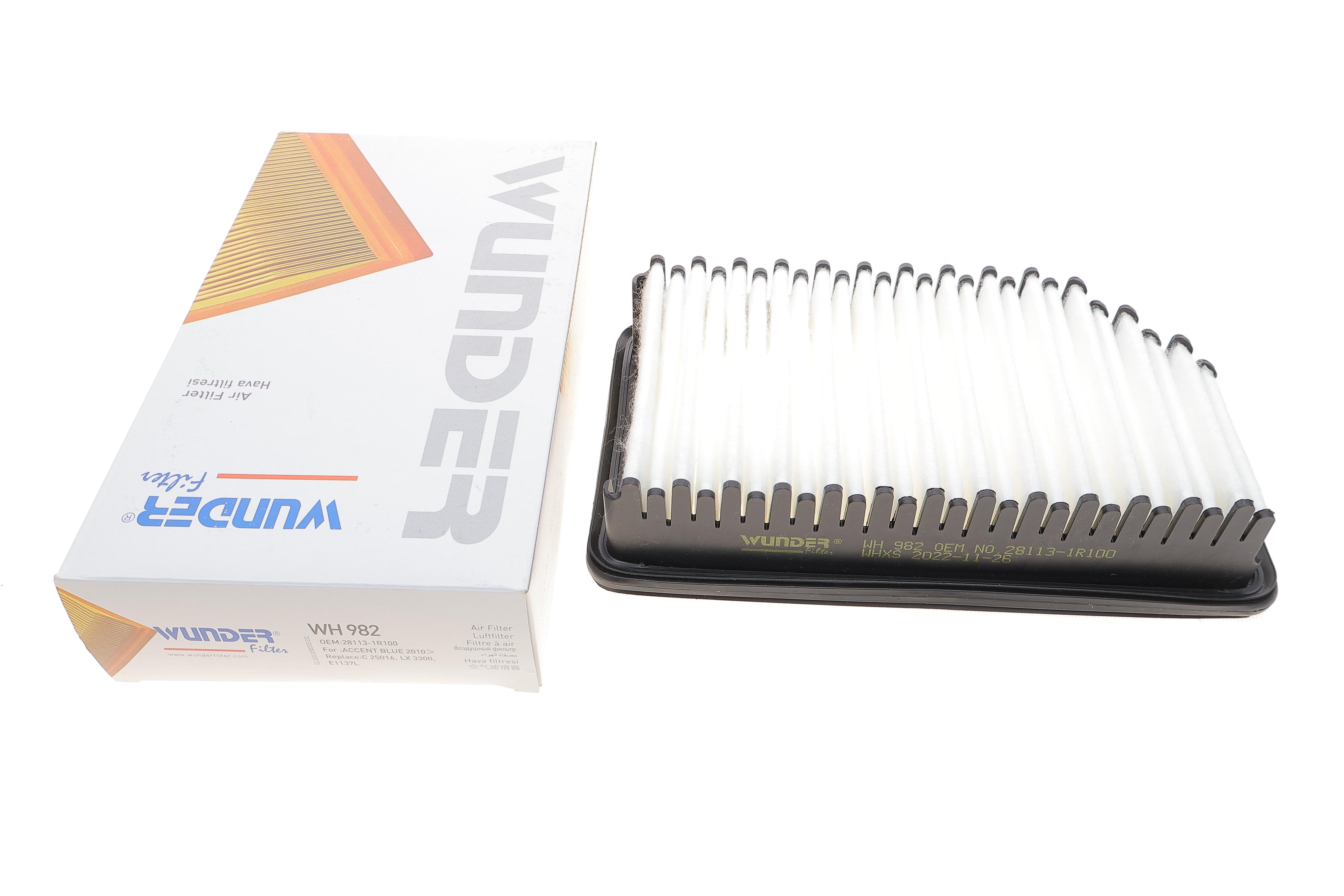 Фільтр повітряний Hyundai Accent 1.4/1.6 10-/Kia Rio III 1.1-1.6 11-