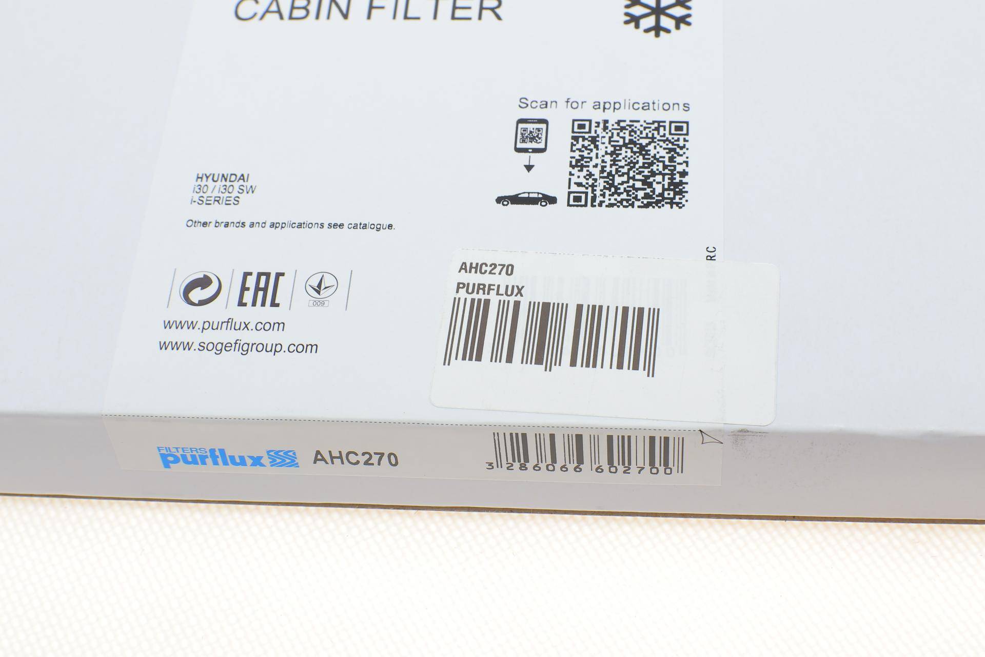 Фільтр салону Kia Ceed 1.4-1.6 06- (вугільний)