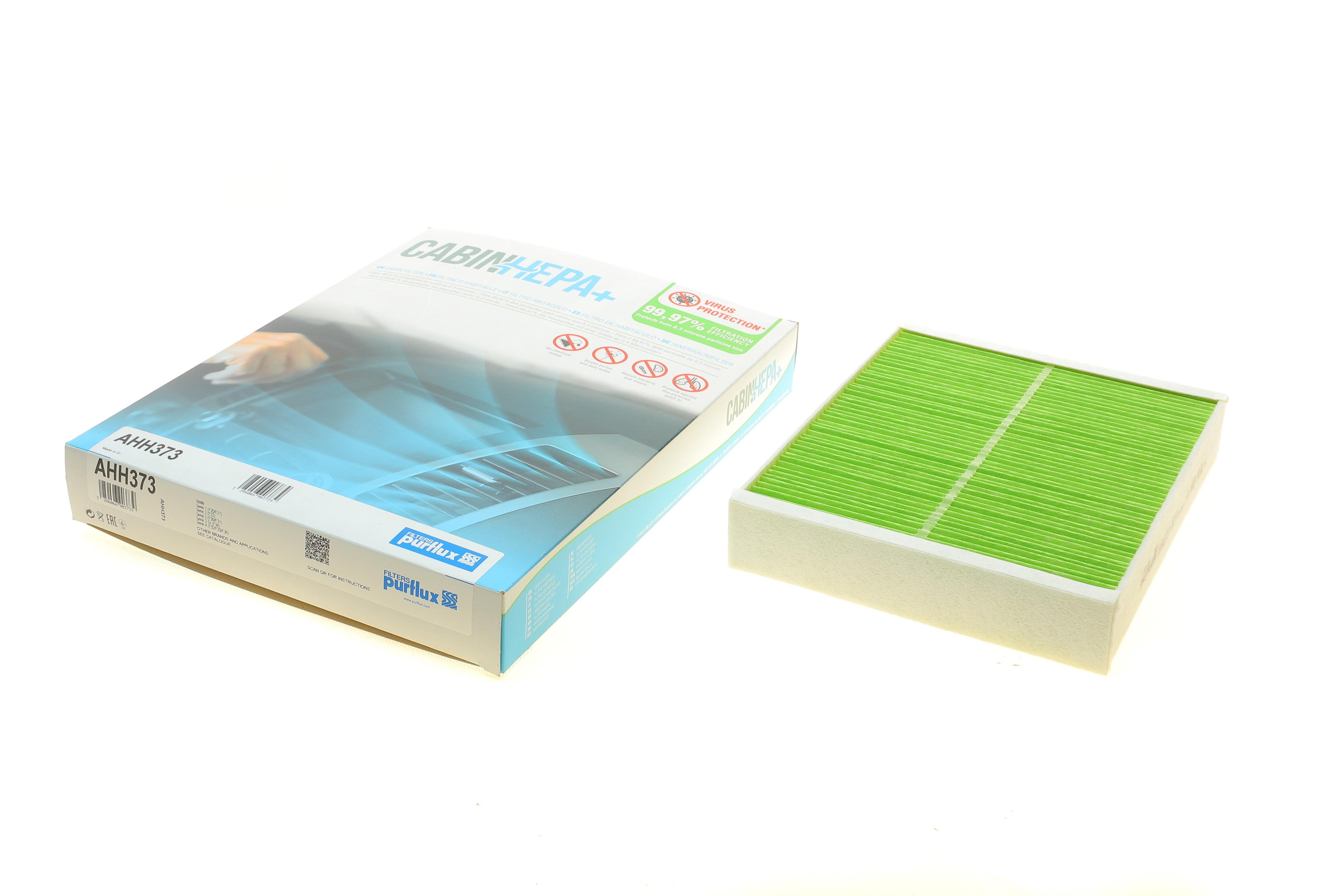 Фільтр салону BMW 3 (F30/F80) 1.6-3.0D 11- (антиалергенний, захист від вірусів) CabinHepa+