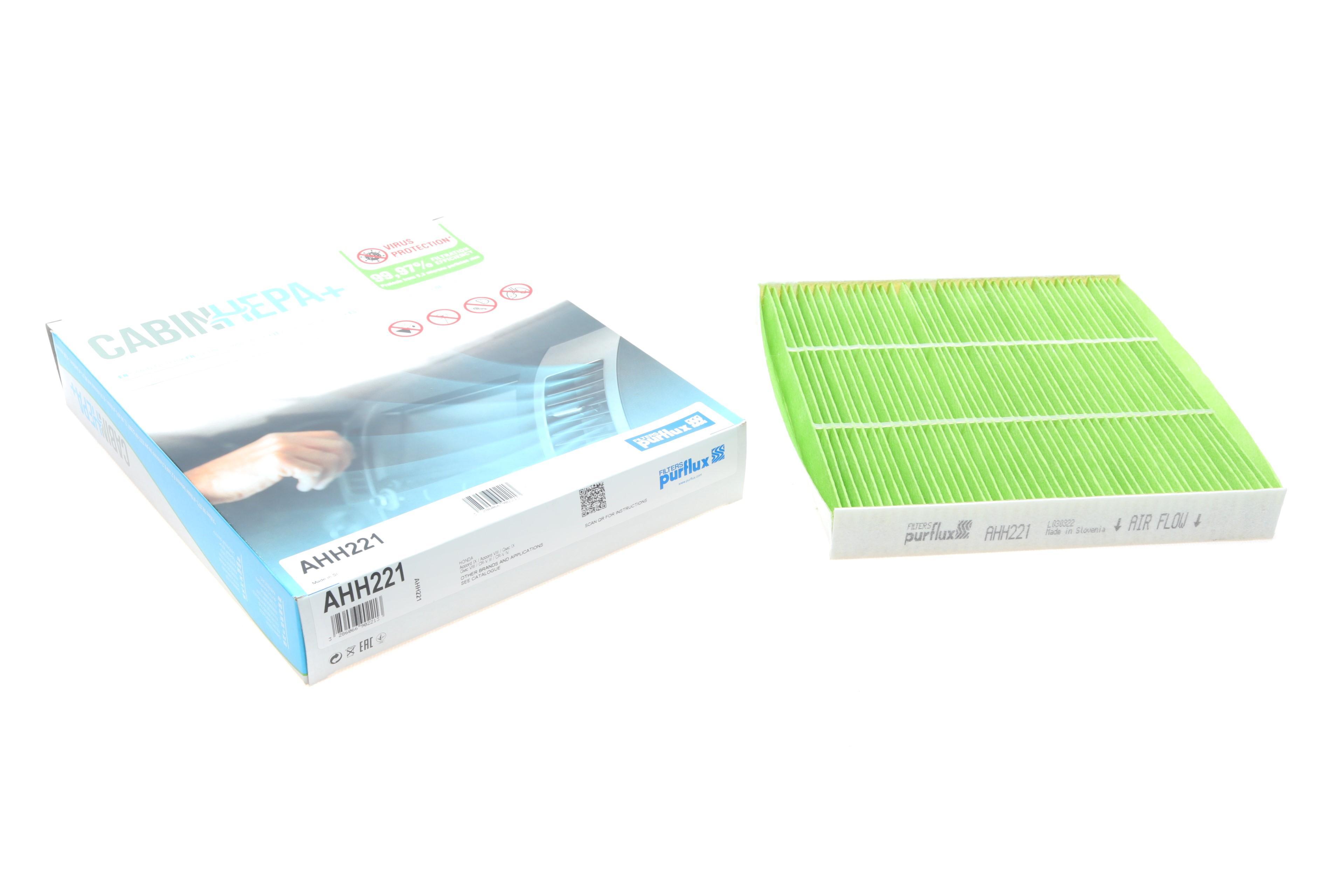 Фільтр салону Honda Accord/Civic 1.3HYBRID-2.4 03- (антиалергенний,захист від вірусів) CabinHepa+