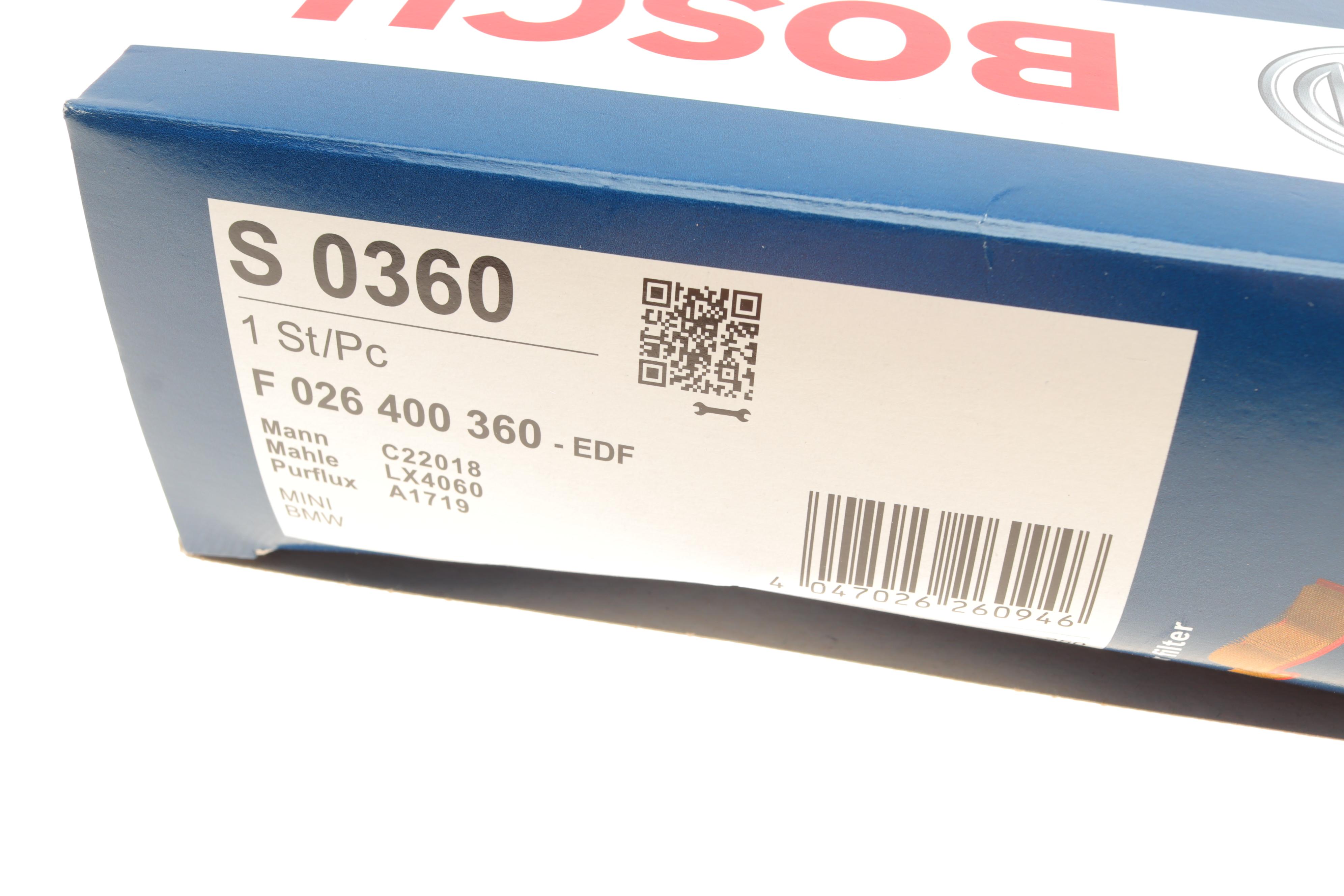 Фільтр повітряний BMW 2 (F45) 13-/X1 (F48) 14-/Mini Cooper 1.5-2.0 i/D 13- (B37/B38/B47/B48)