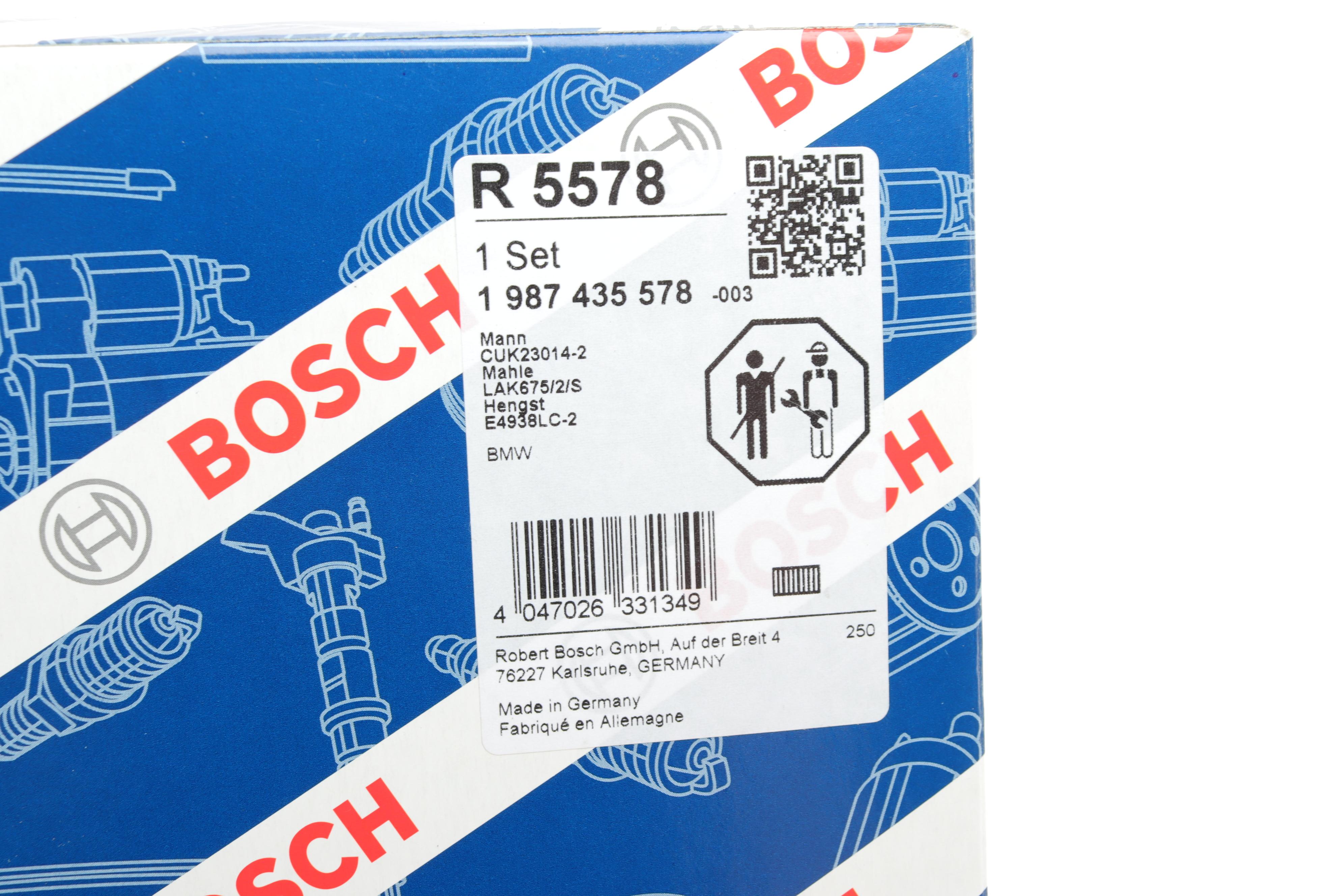 Фільтр салону BMW 5 (G30)/7(G11/G12) 15-(вугільний) (к-кт 2 шт.)