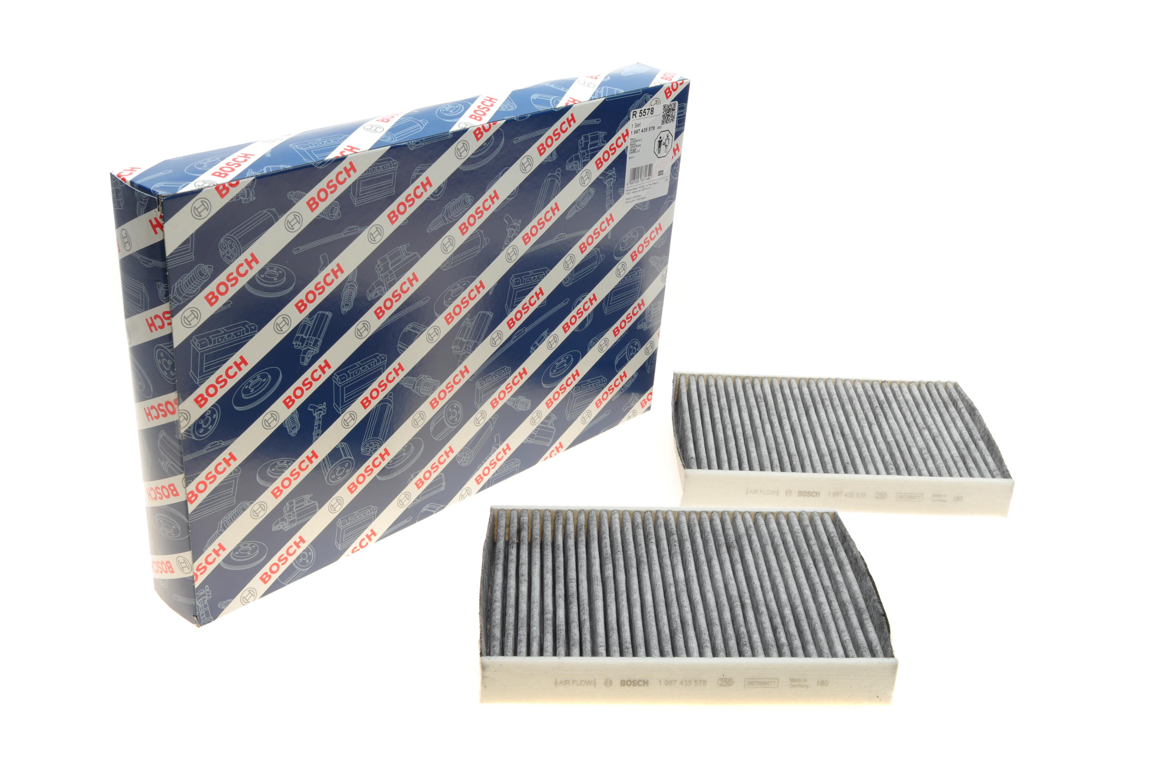 Фільтр салону BMW 5 (G30)/7(G11/G12) 15-(вугільний) (к-кт 2 шт.)